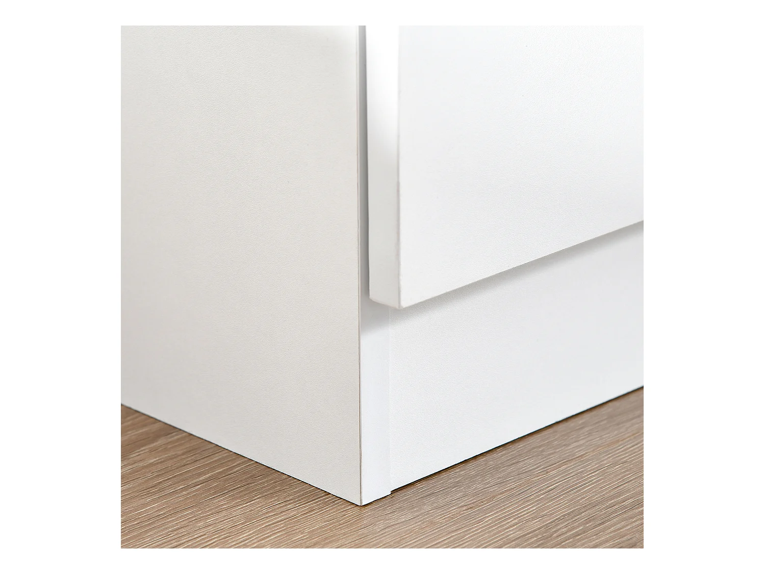 Mobile moderno multiuso 2 armadietti mensole regolabili bianco