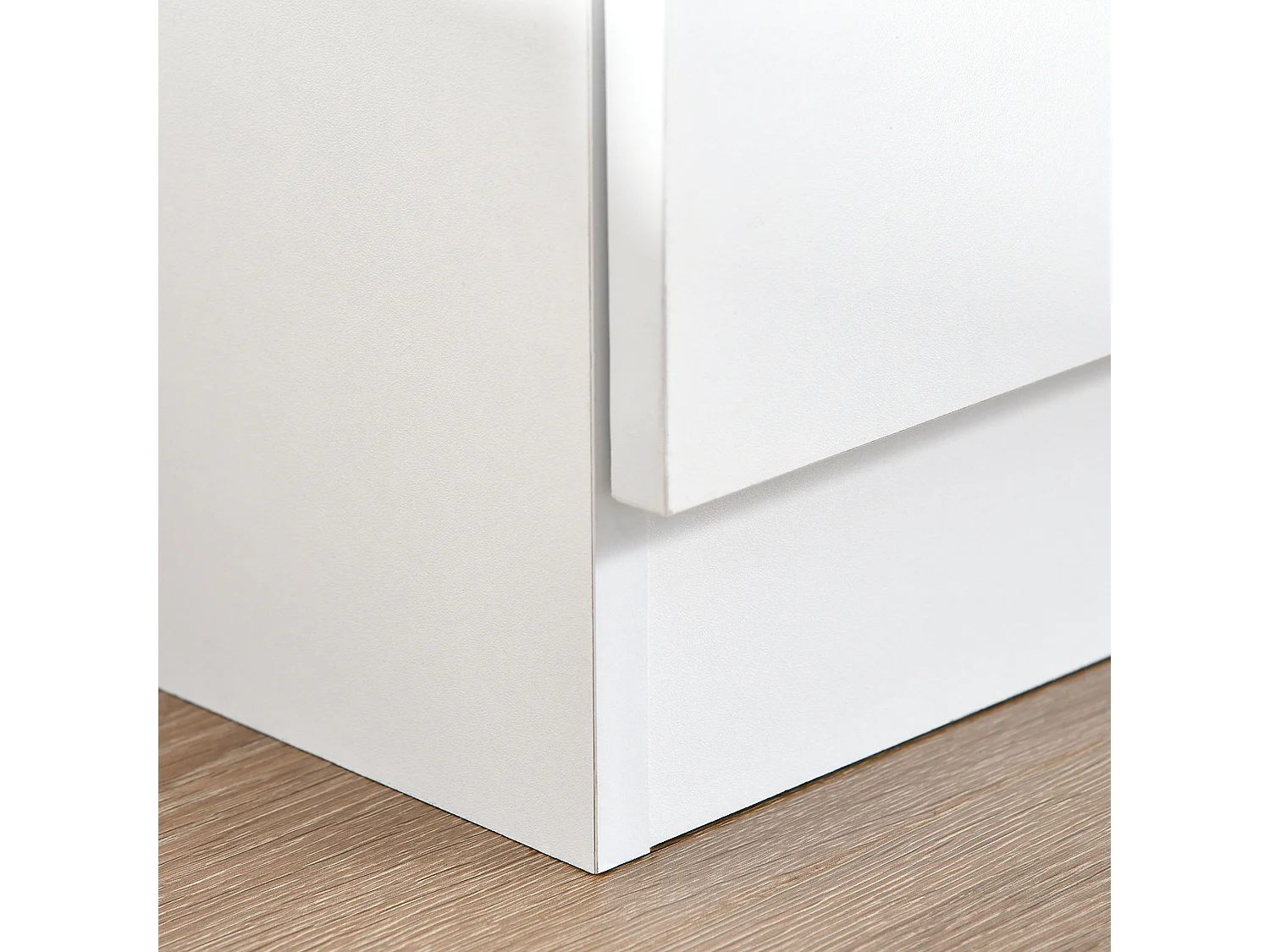 Mobile moderno multiuso 2 armadietti mensole regolabili bianco