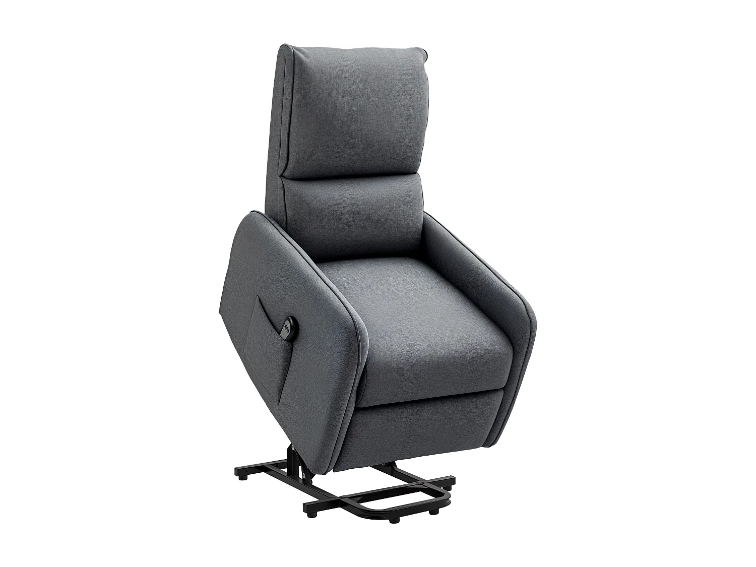 Poltrona alzapersona elettrica e reclinabile con telecomando grigio