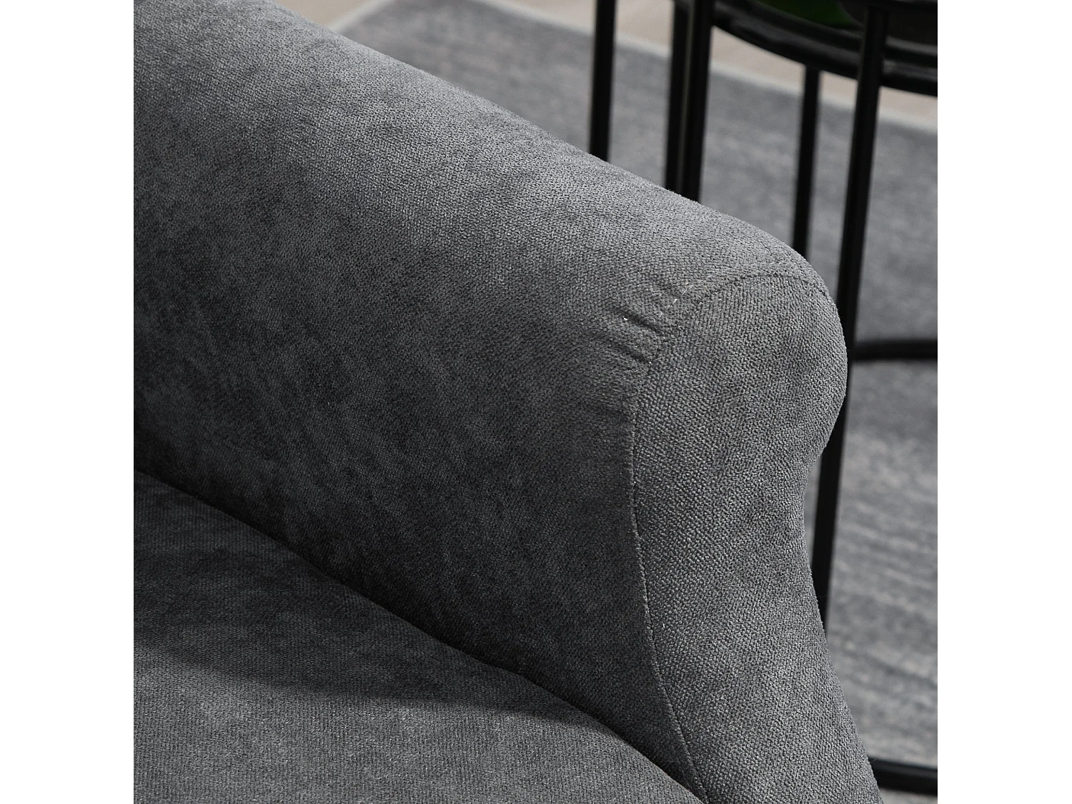 Poltrona alzapersona teclinabile con telecomando grigio scuro