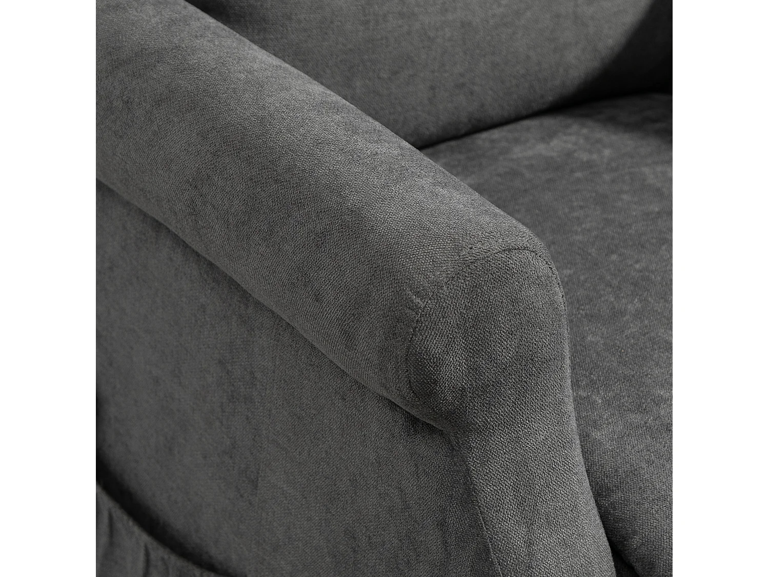 Poltrona alzapersona teclinabile con telecomando grigio scuro