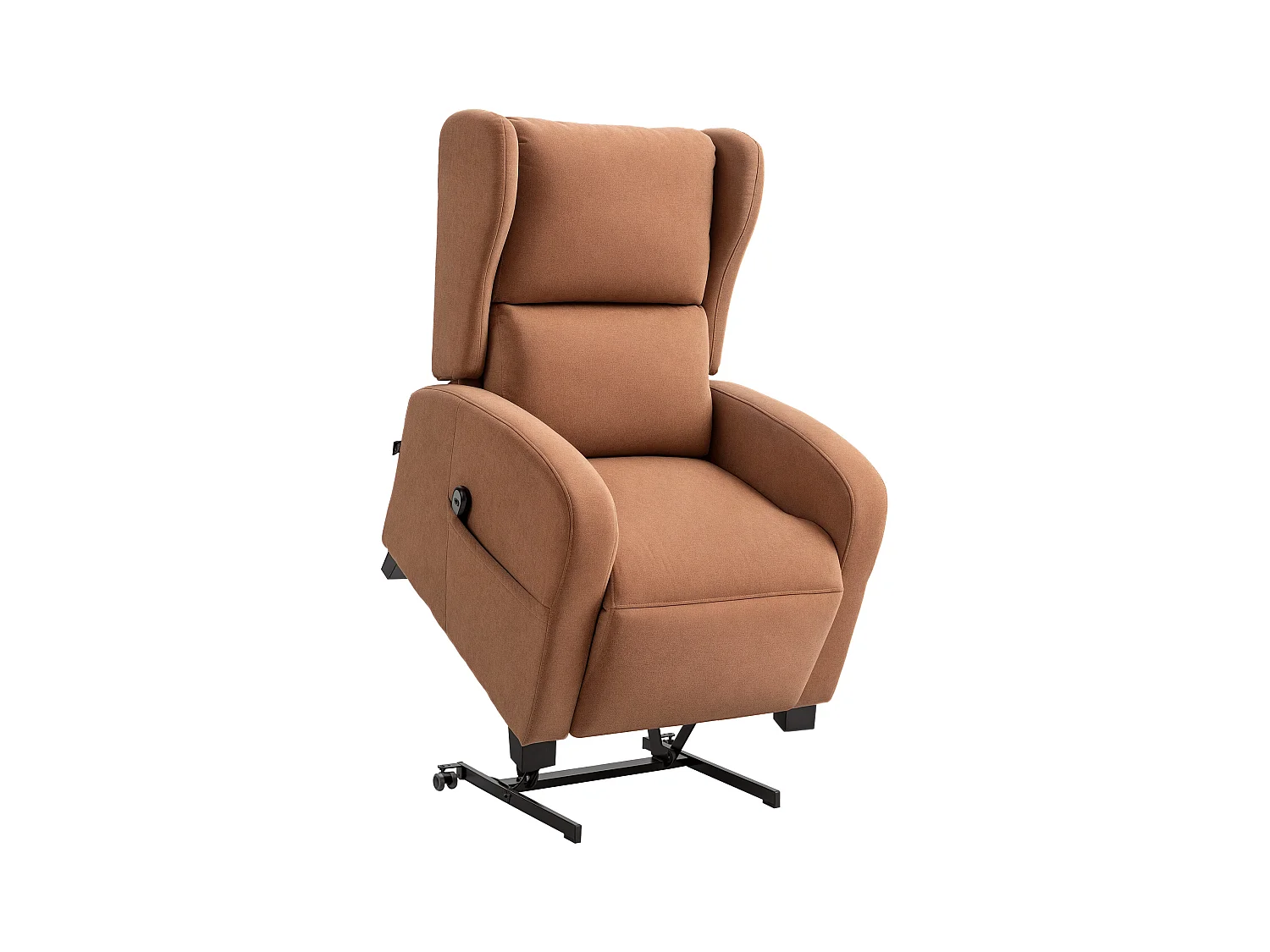 Poltrona relax alzapersona con schienale reclinabile marrone