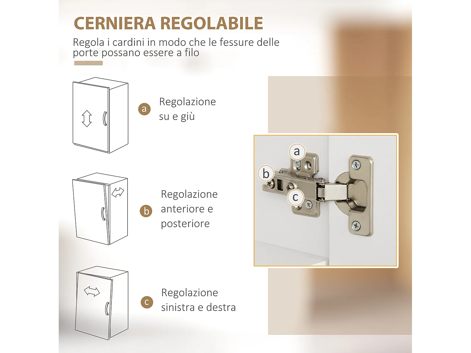 Dispensa cucina con ripiani aperti armadietti e cassetto bianco