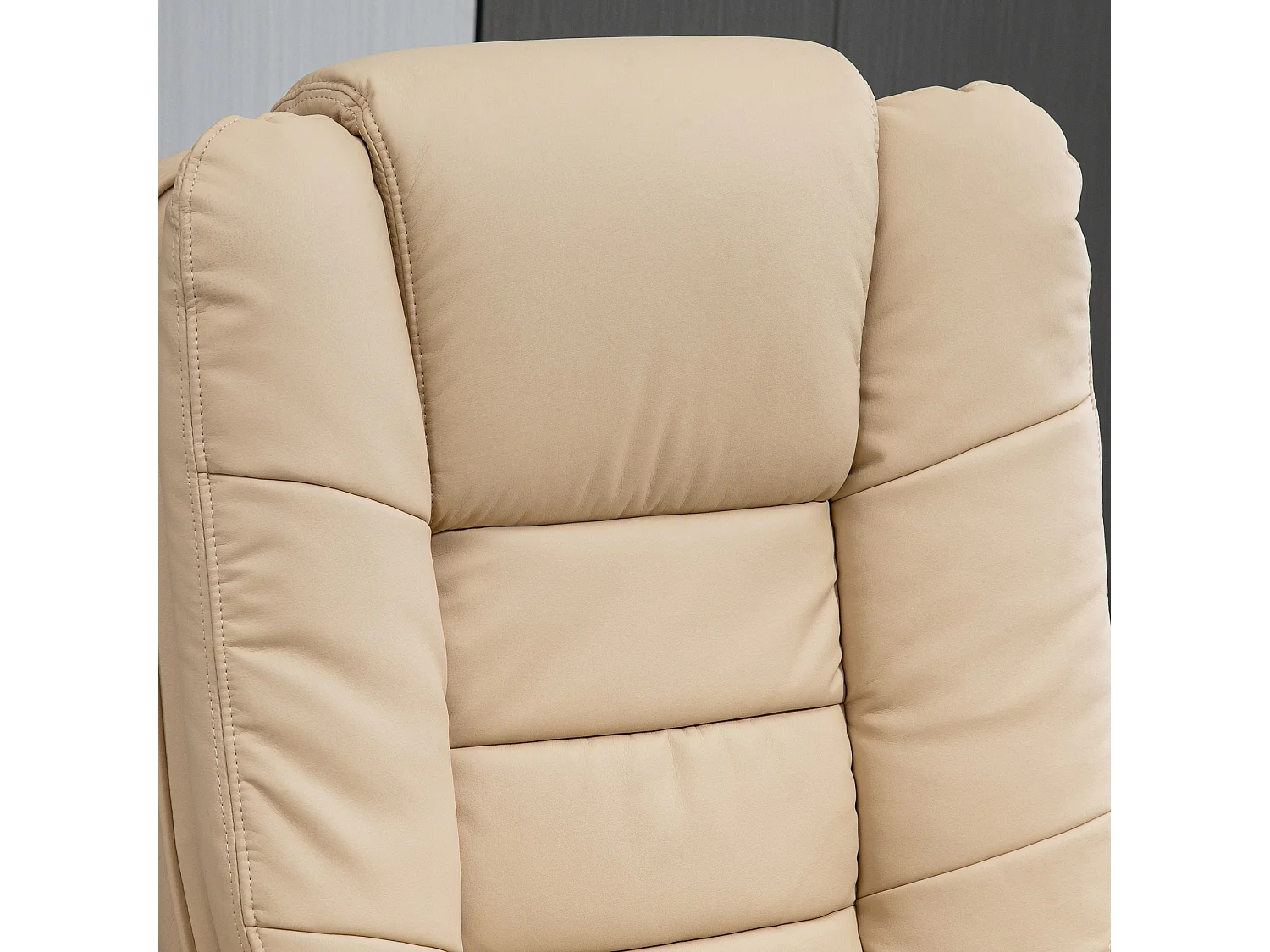 Set poltrona relax e pouf poggiapiedi reclinabile e girevole