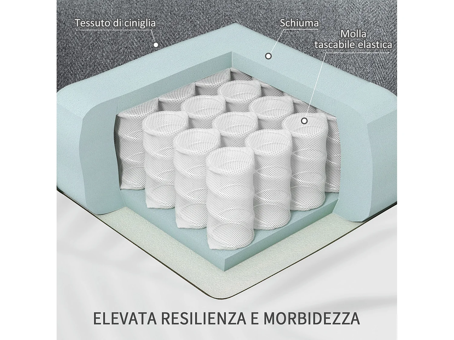 Poltrona alzapersona reclinabile in tessuto effetto lino grigio