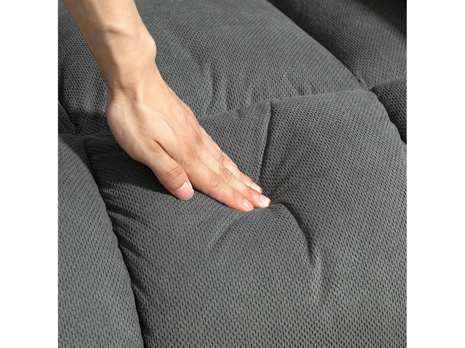 Poltrona alzapersona e reclinabile con 2 tasche e telecomando grigio