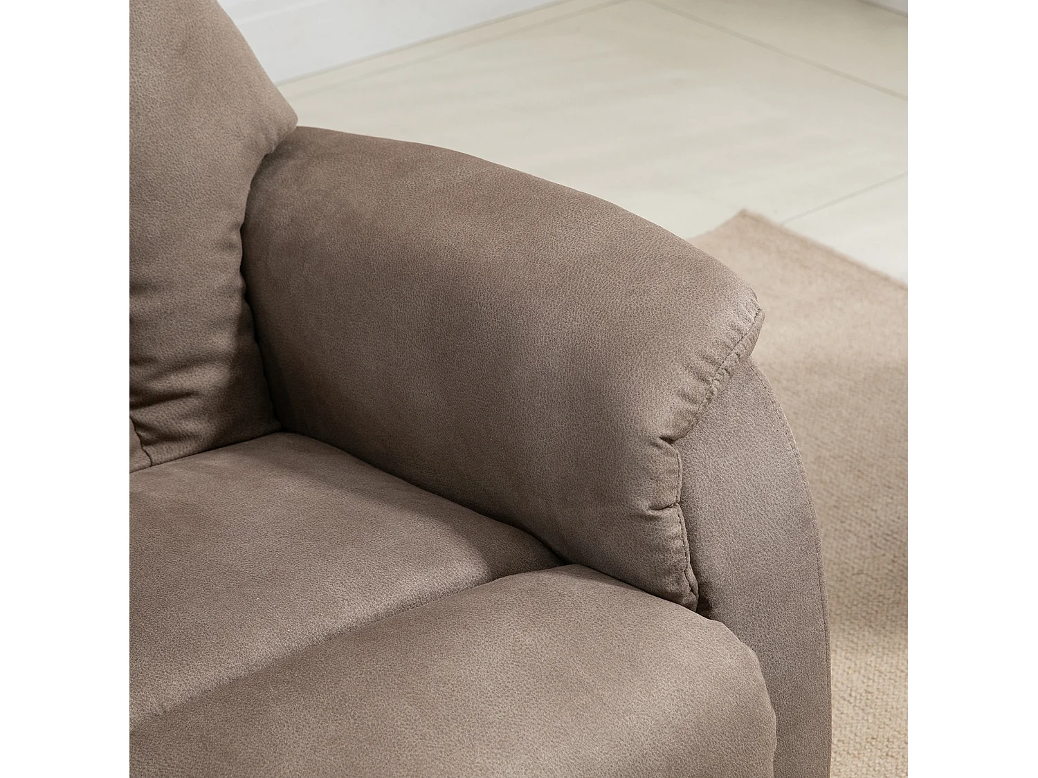 Poltrona alzapersona reclinabile 150° con telecomando marrone