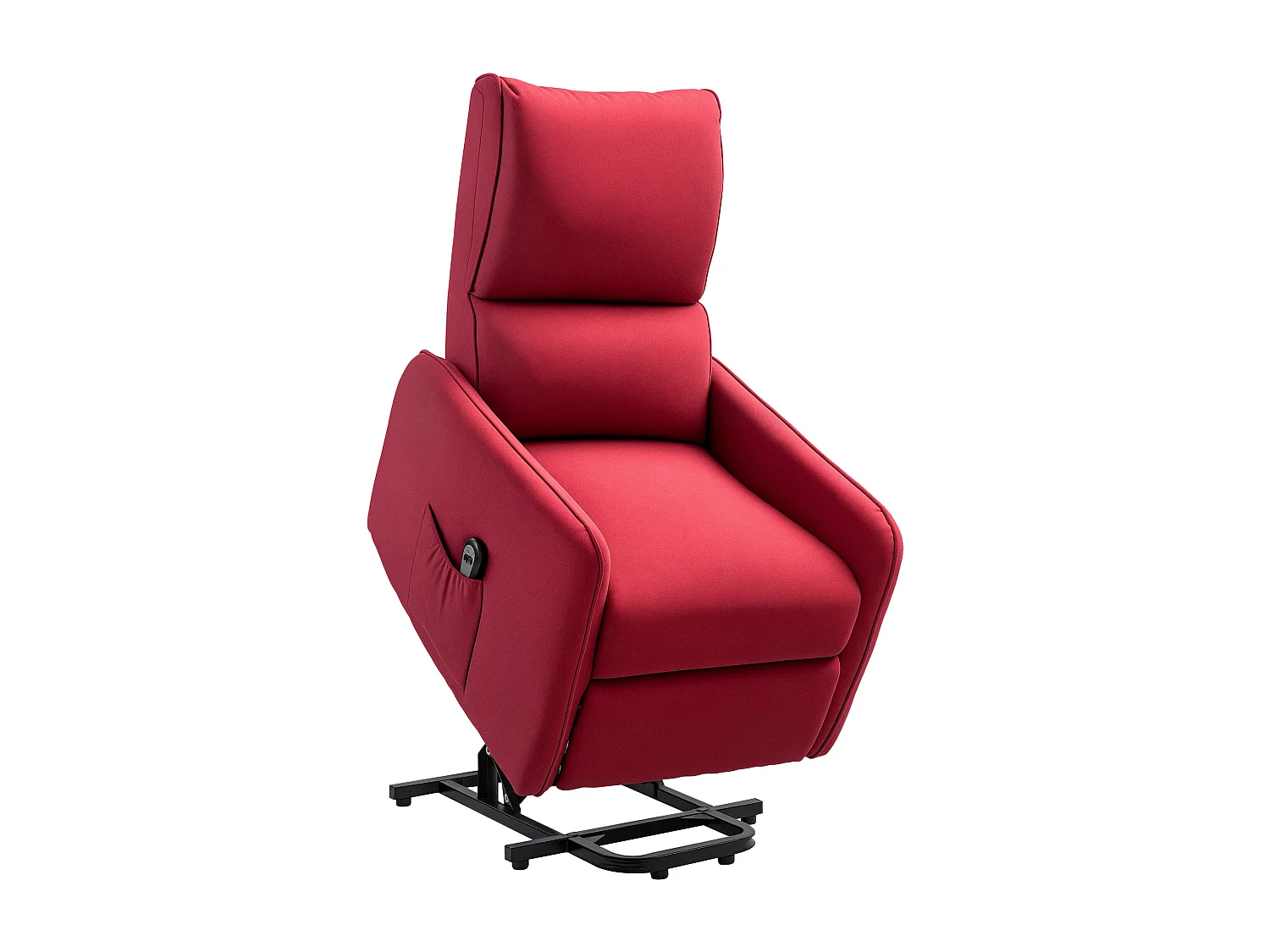 Poltrona alzapersona elettrica e reclinabile con telecomando rosso