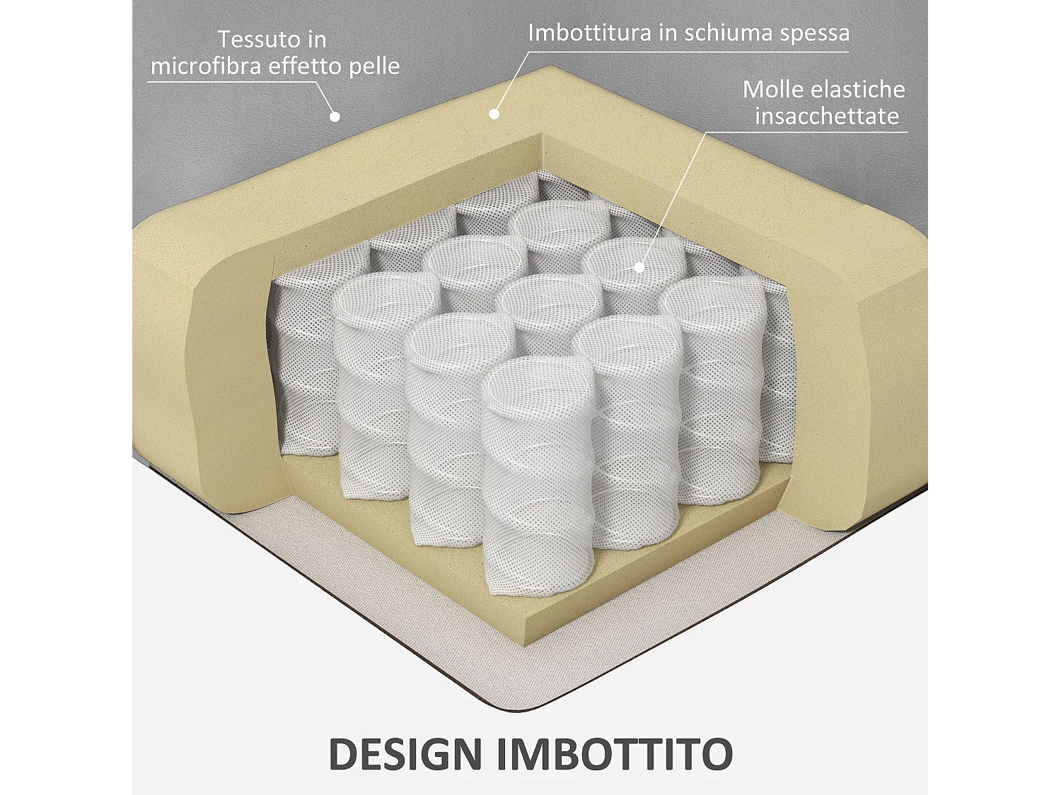 Poltrona alzapersona reclinabile in microfibra grigio con telecomando