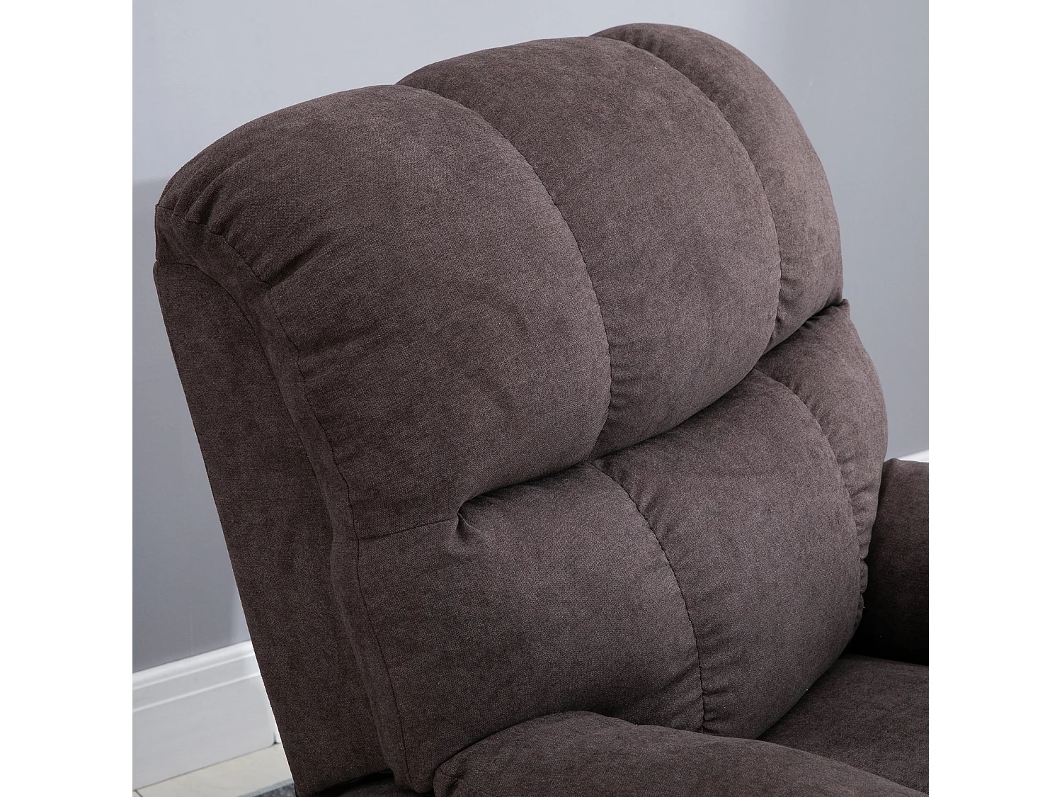 Poltrona relax elettrica e alzapersona marrone 84x96x100cm