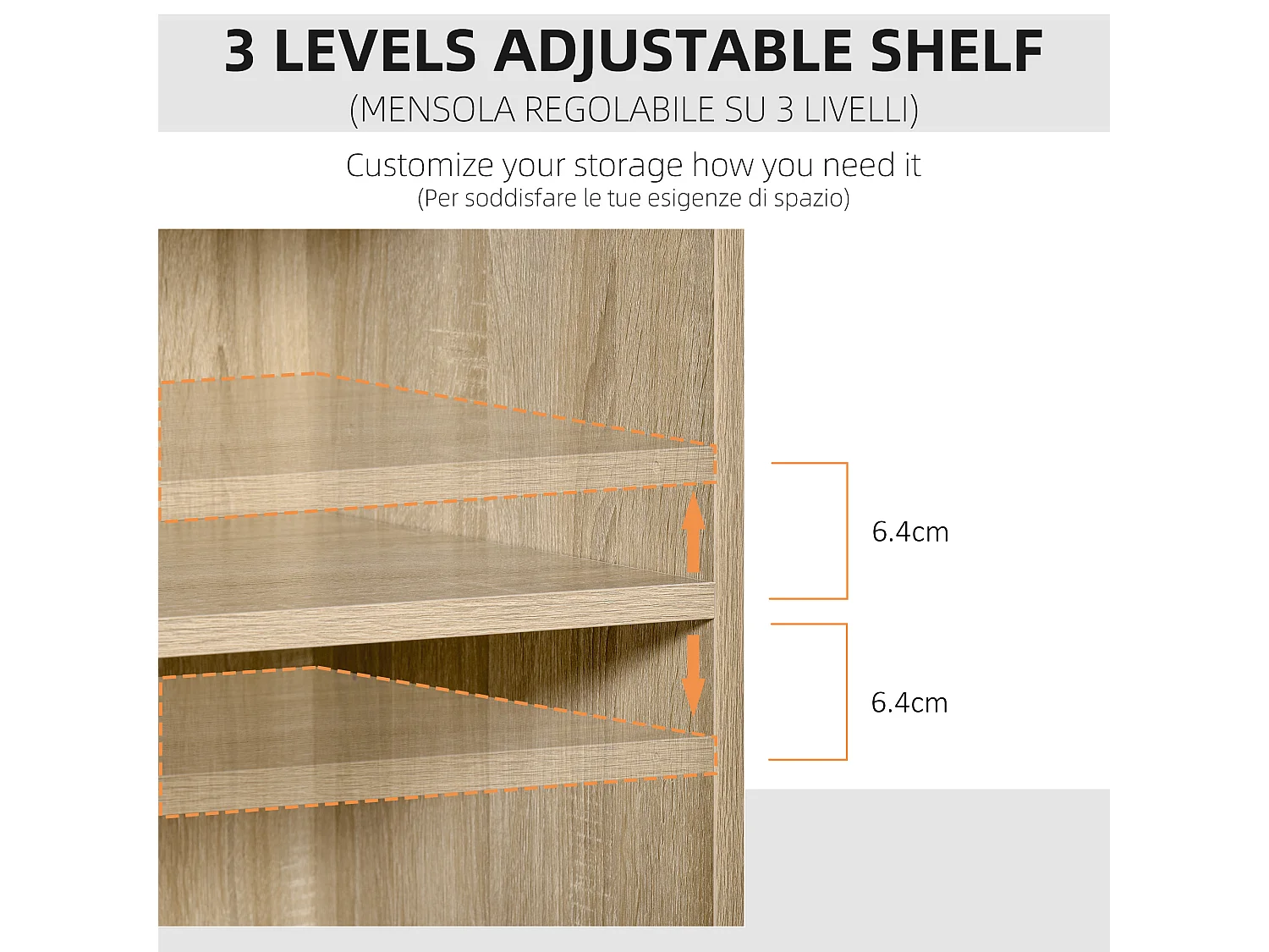 Mobile porta stampante ufficio multiuso rovere