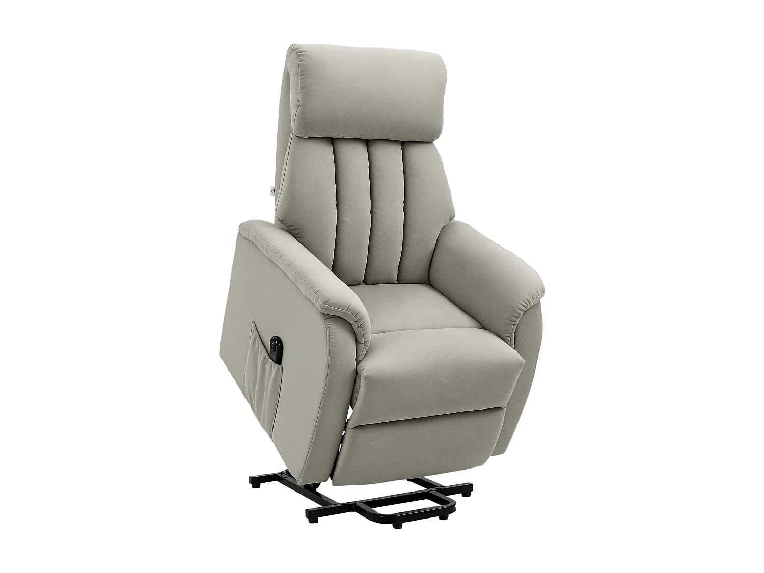 Poltrona alzapersona reclinabile 150° con telecomando grigia