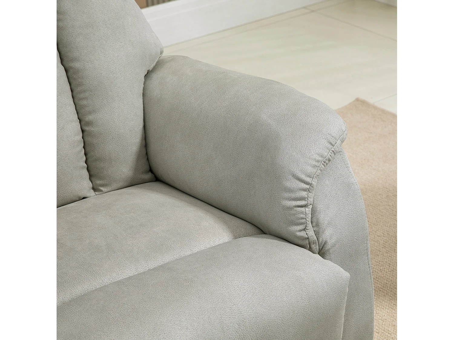 Poltrona alzapersona reclinabile 150° con telecomando grigia