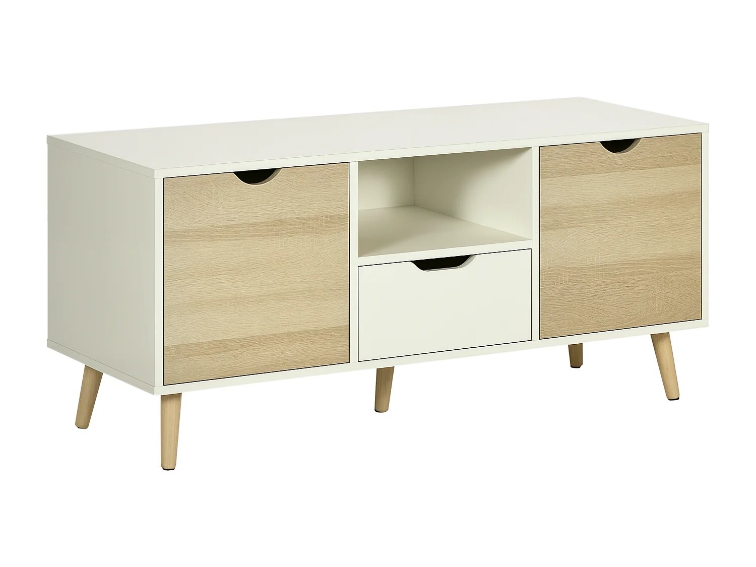 Mobile tv moderno max 50" con cassetti armadietti e ripiani