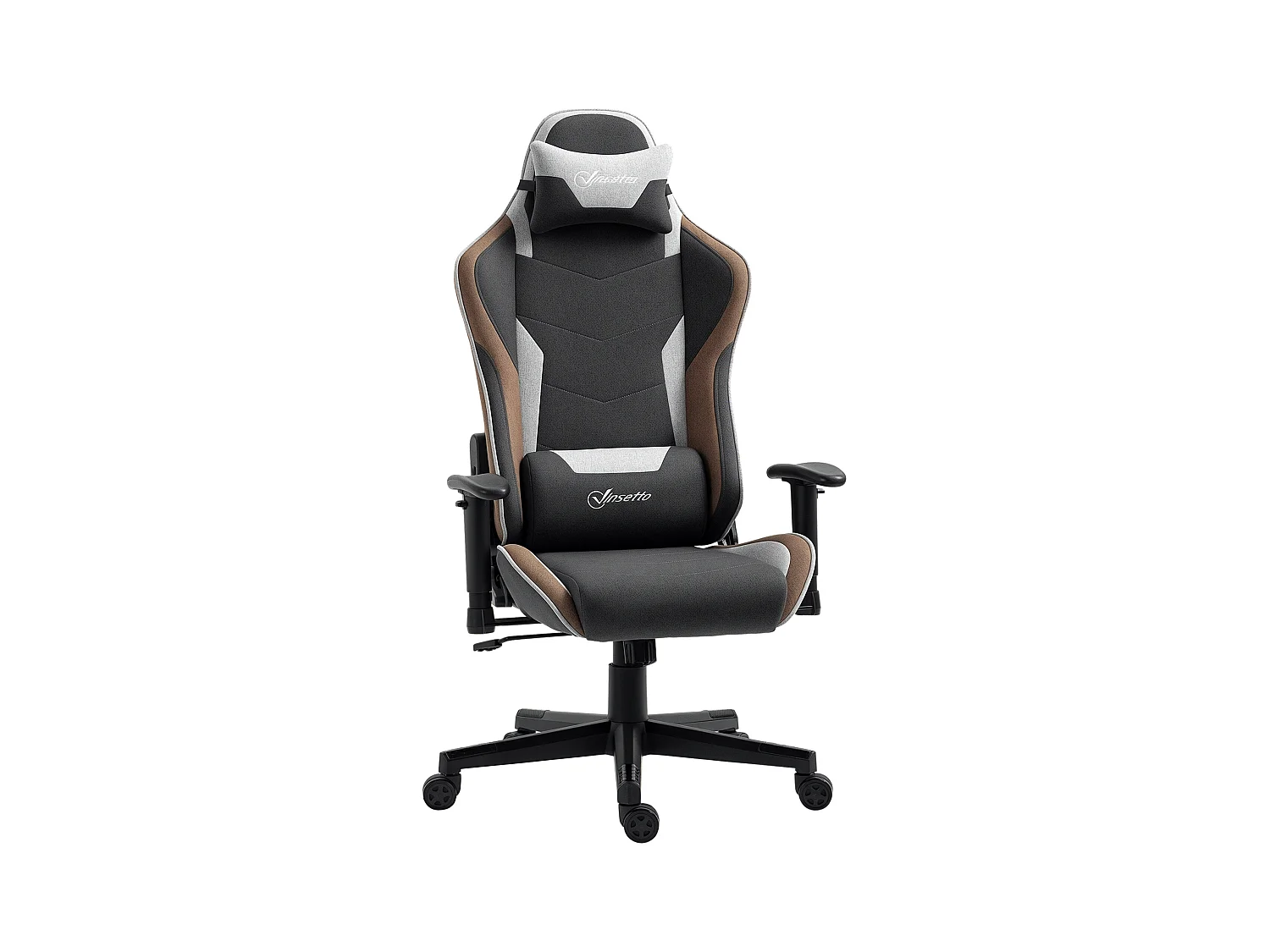 Sedia gaming reclinabile a 150° poggiatesta cuscino lombare