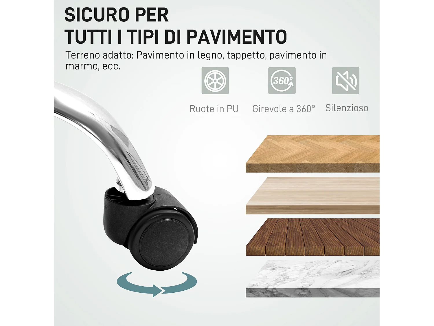 Sedia da ufficio massaggiante riscaldata e reclinabile pelle pu nero