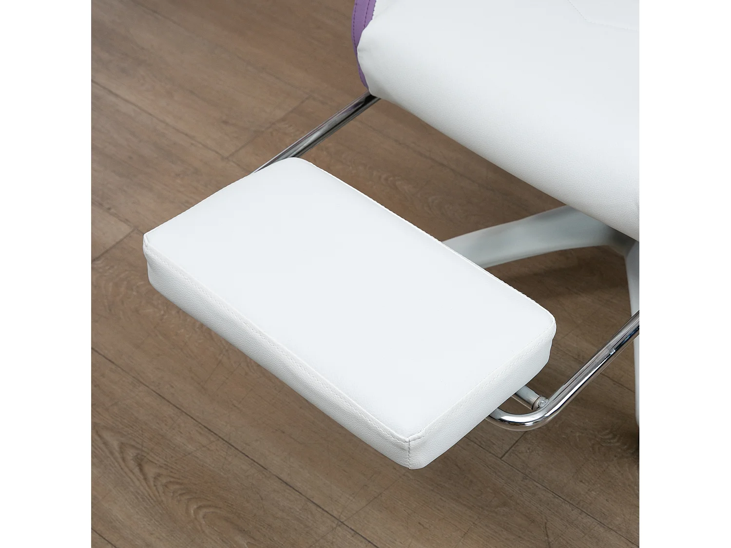 Sedia gaming altezza regolabile con schienale reclinabile bianco viola