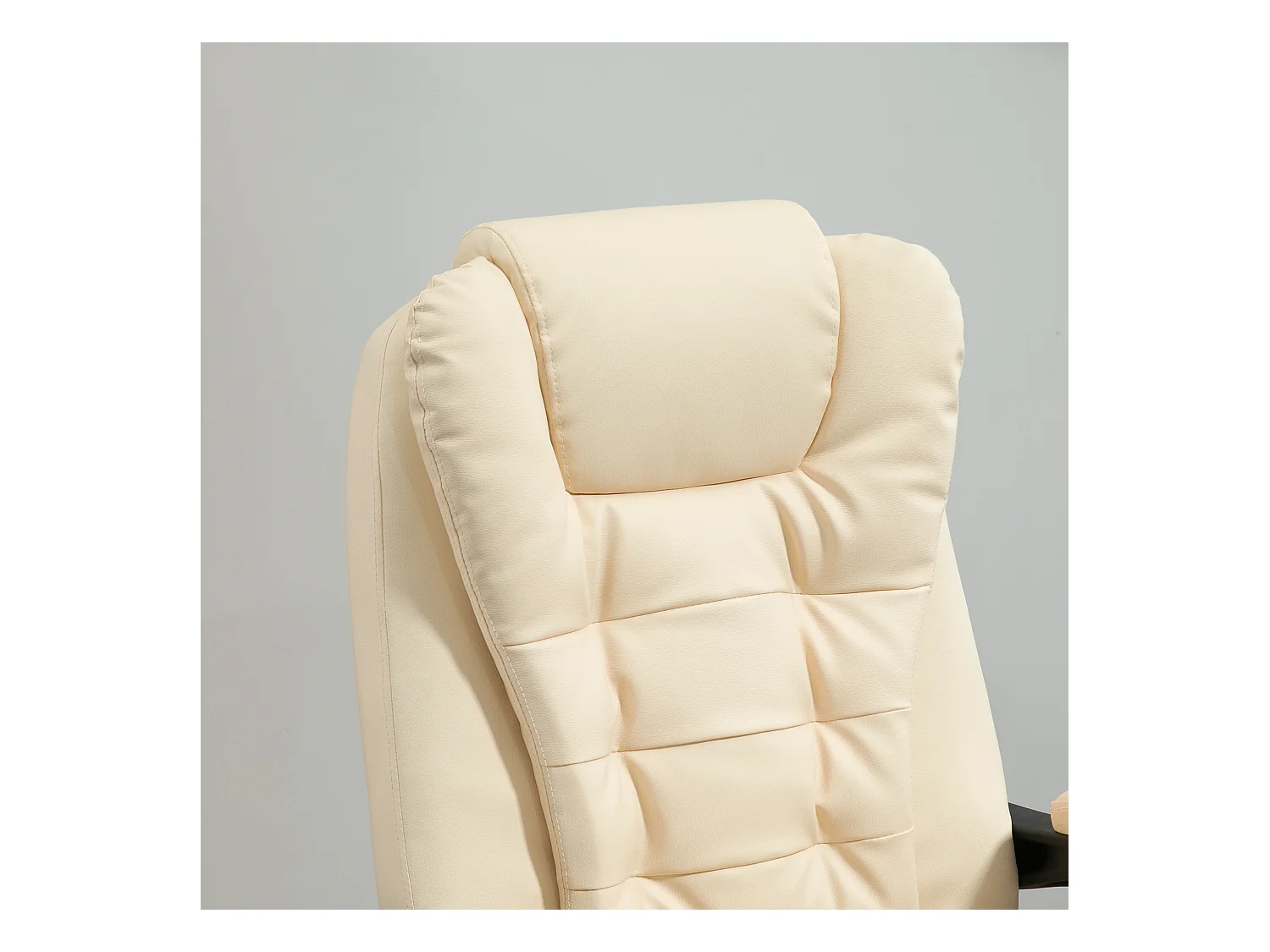 Poltrona massaggiante da ufficio ergonomica e girevole in finta pelle