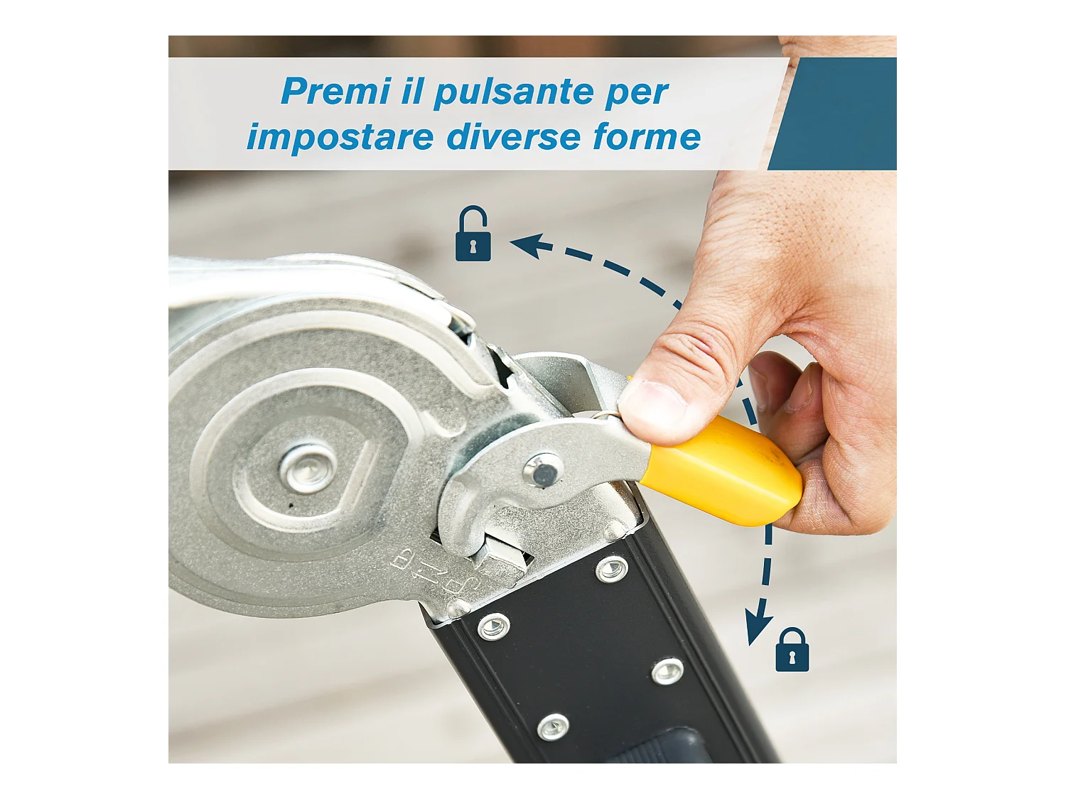 Durhand scala in alluminio nera 5 in 1 con carico massimo 150 kg