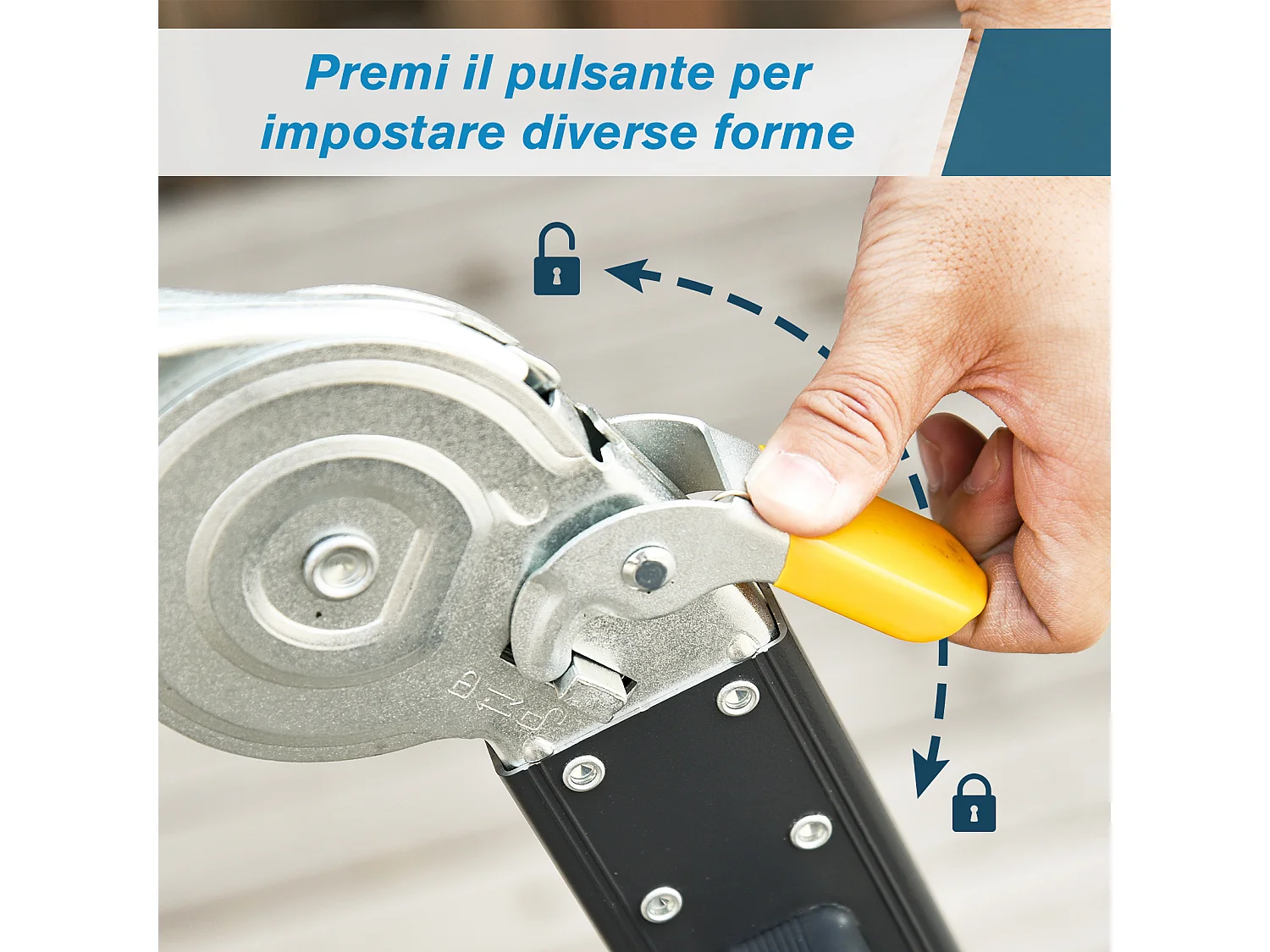 Durhand scala in alluminio nera 5 in 1 con carico massimo 150 kg
