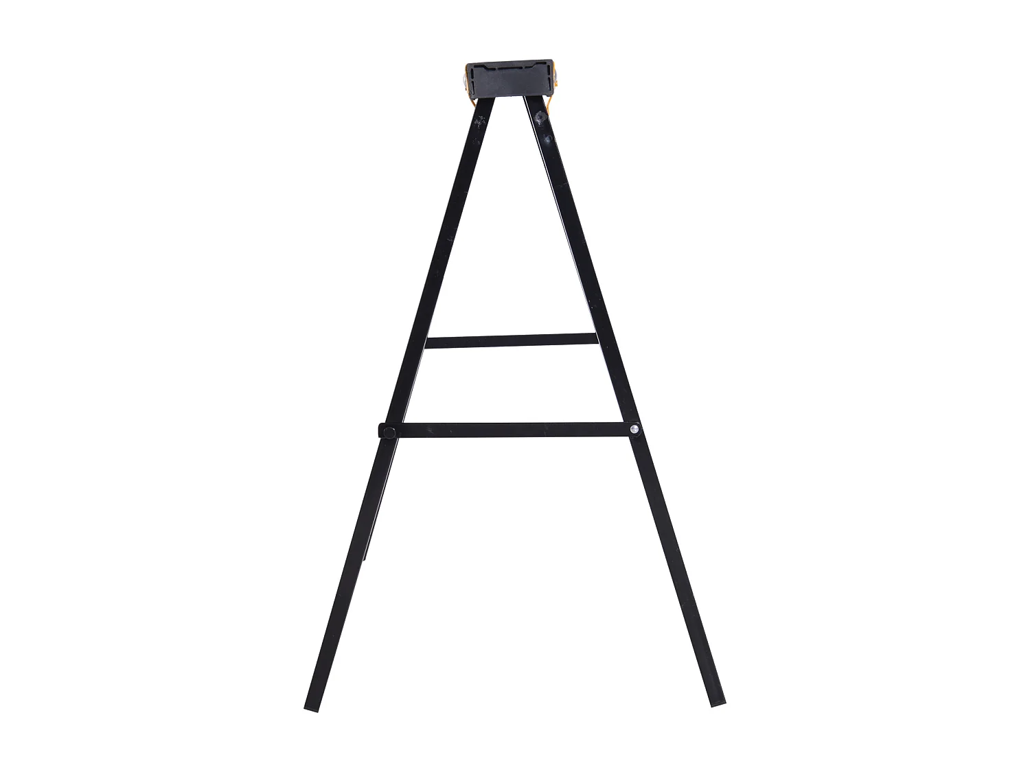 Set 2 Pezzi Cavalletti da Lavoro Pieghevoli e Portatili, Nero Giallo, Max. 250kg