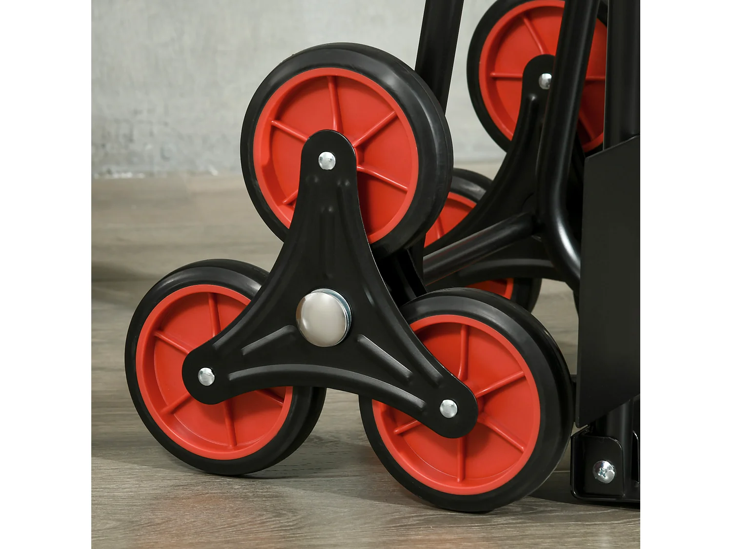 Carrello portapacchi compatto e pieghevole con maniglia estraibile