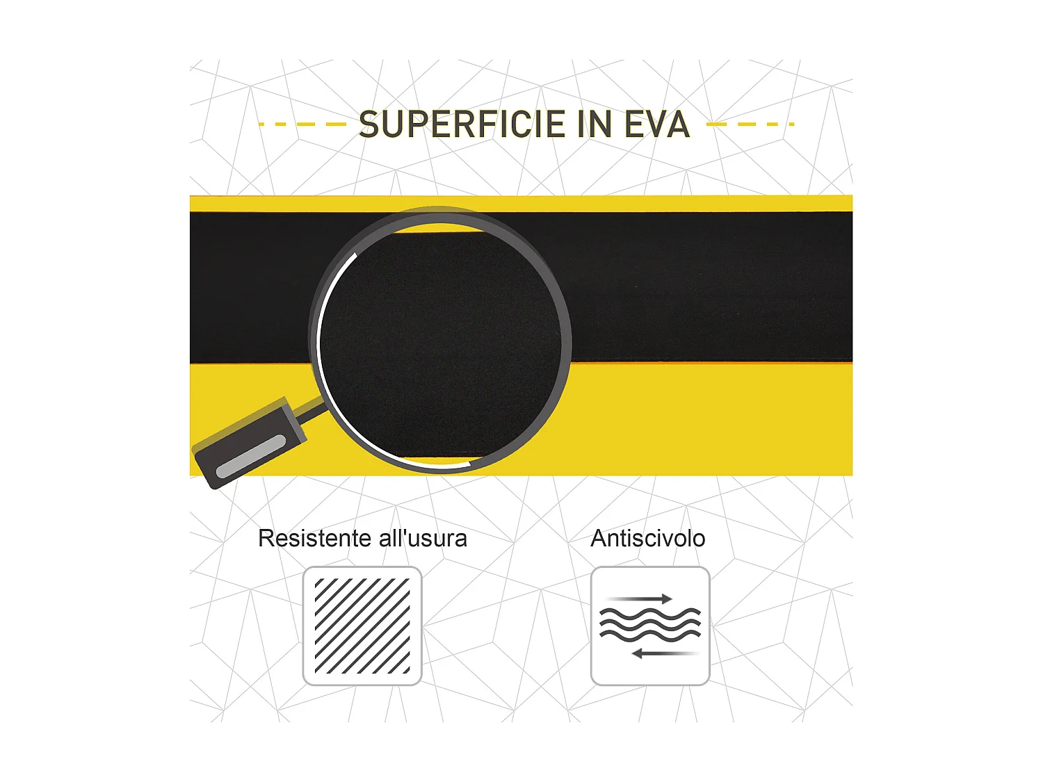 Set 2 Cavalletti da Lavoro Pieghevoli Portatili Antiscivolo Gialli