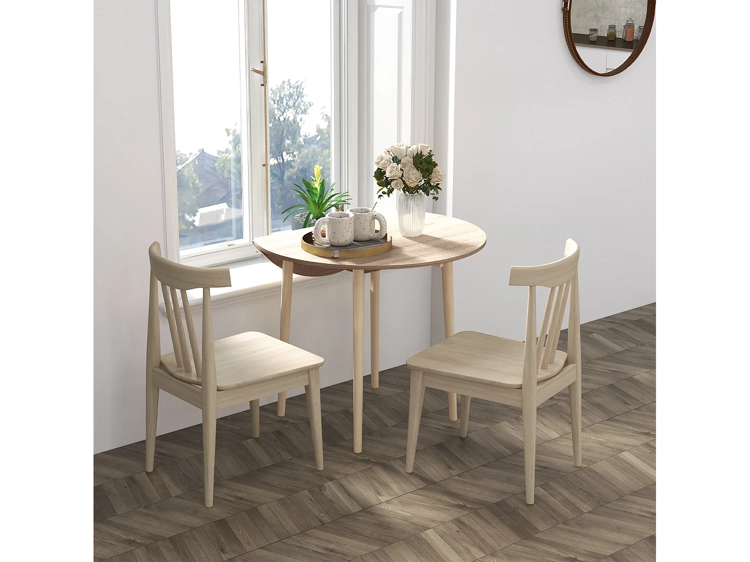 Tavolo pieghevole a ribalta in truciolato per cucina e soggiorno