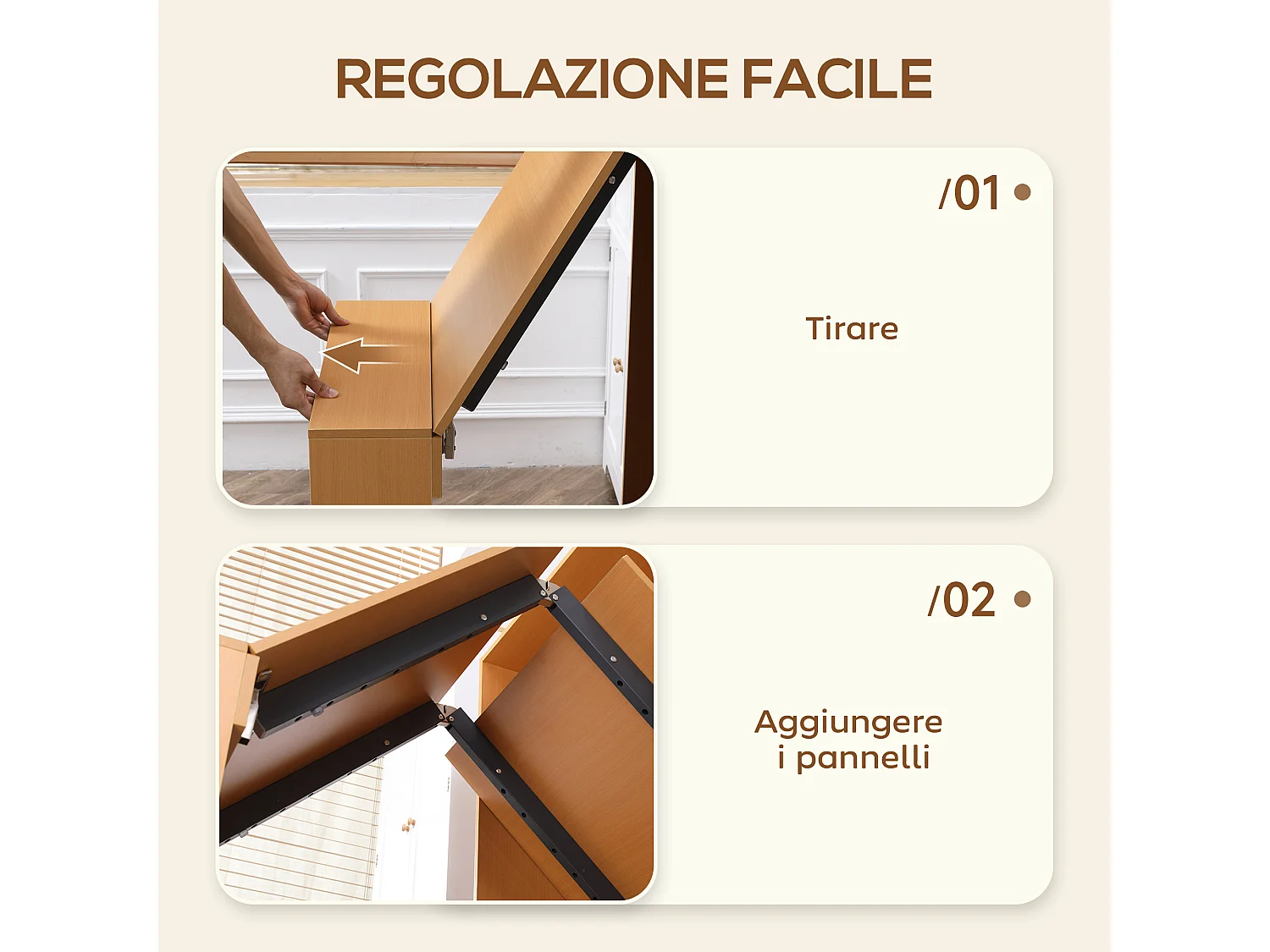 Tavolo pieghevole da pranzo in truciolato e acciaio 3 persone