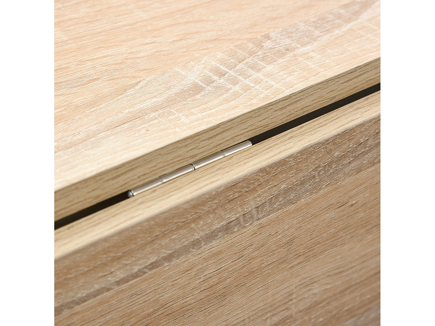 Tavolo consolle a ribalta con mensola pieghevole salvaspazio in legno