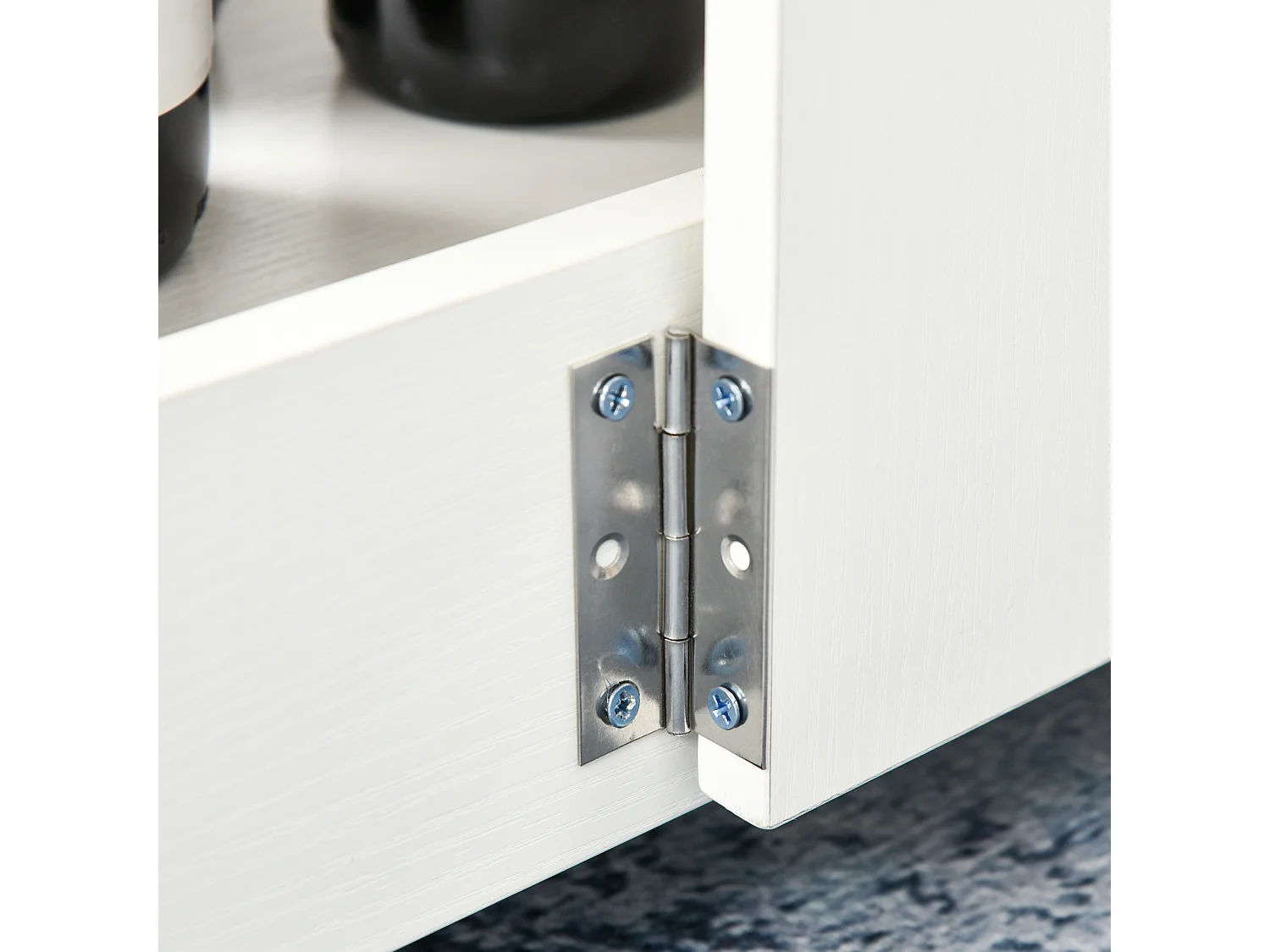 Tavolo consolle a ribalta con mensola pieghevole salvaspazio in legno