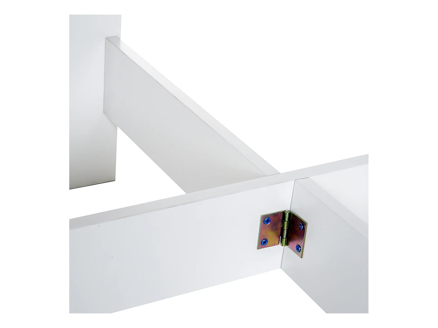 Tavolo pieghevole moderno multifunzione 103x76x73.5cm rovere e bianco