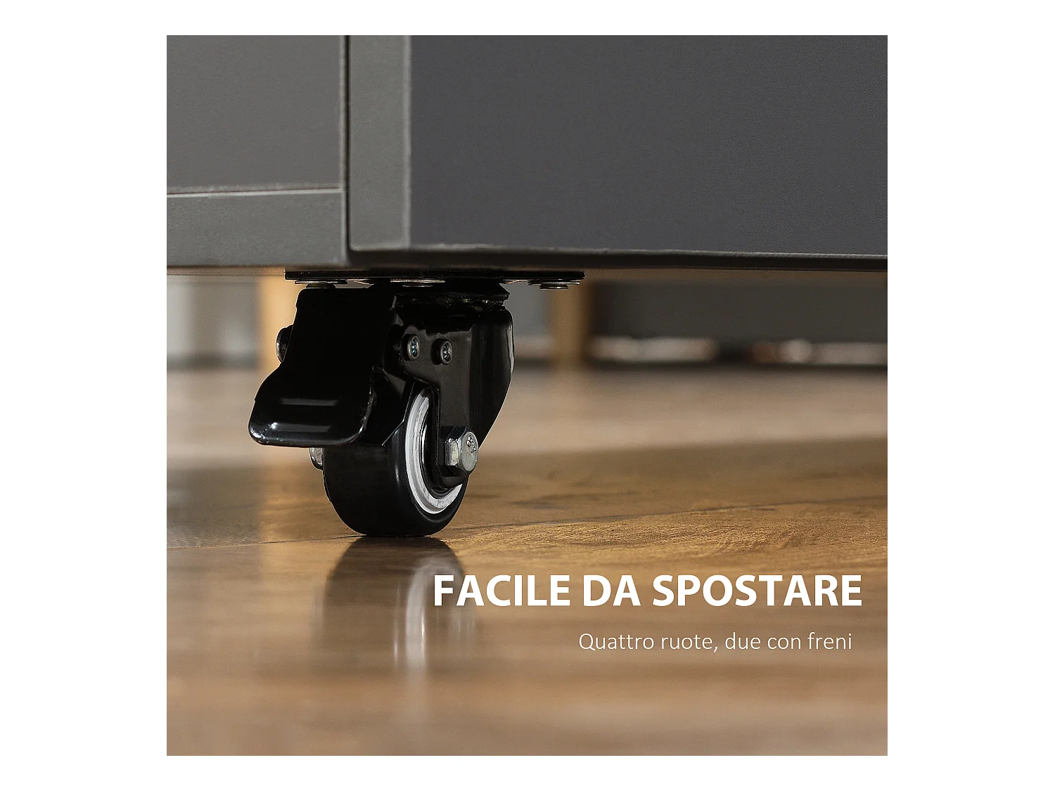 Tavolo pieghevole salvaspazio 4 persone con armadietto ripiano