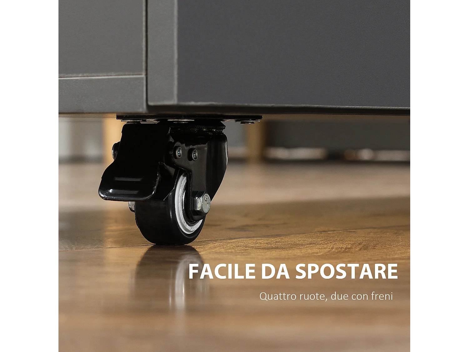 Tavolo pieghevole salvaspazio 4 persone con armadietto ripiano