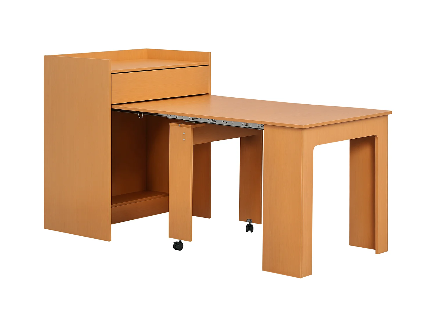 Tavolo pieghevole da pranzo in truciolato e acciaio 5 persone