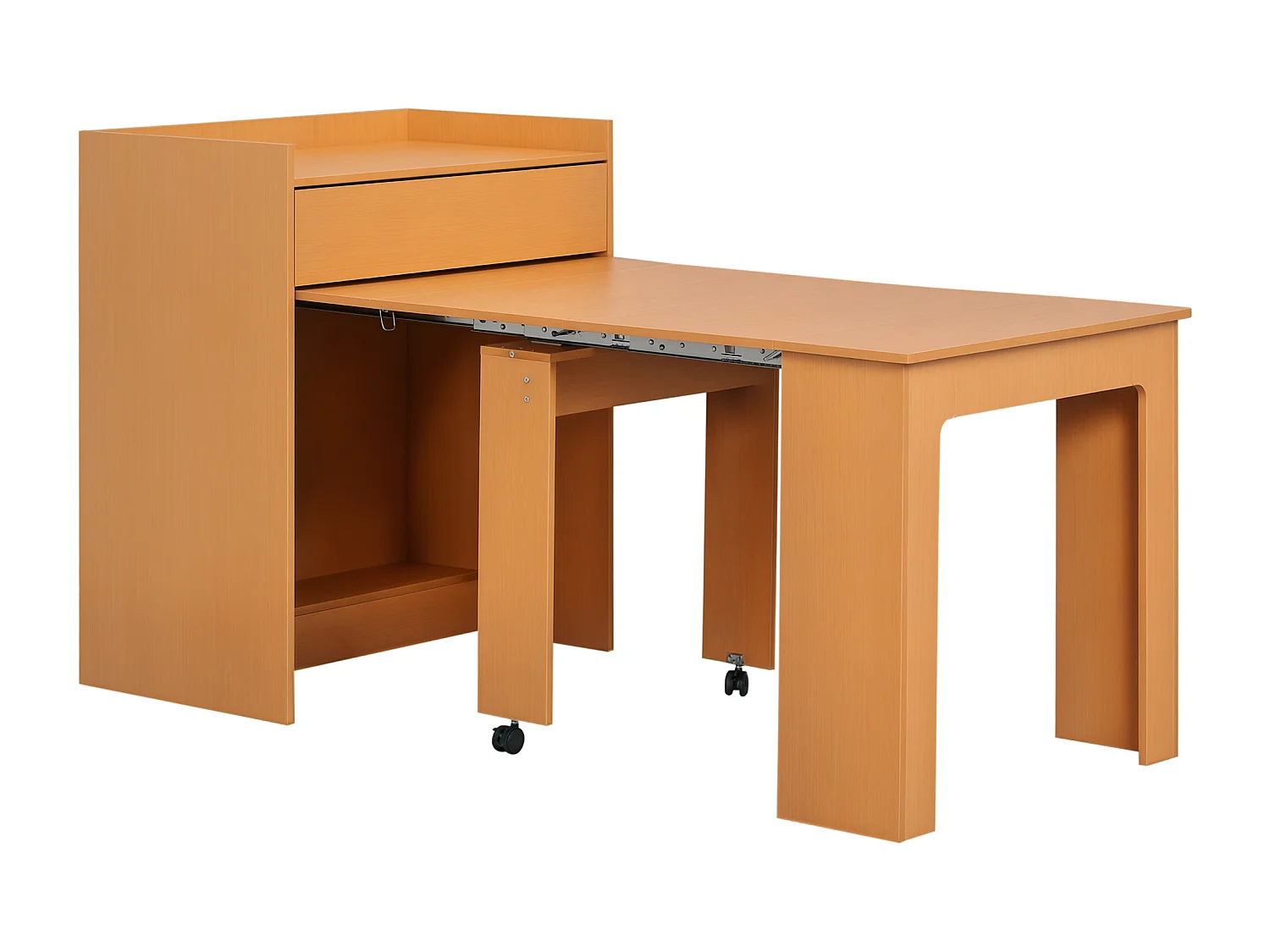 Tavolo pieghevole da pranzo in truciolato e acciaio 5 persone