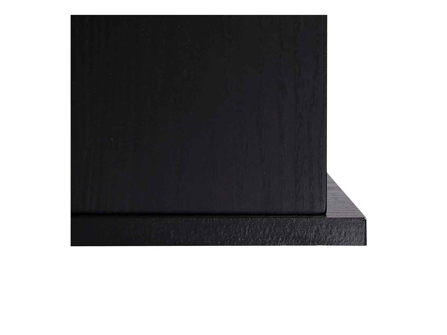 Scrivania pc con cassetti e tastiera estraibile in legno nero