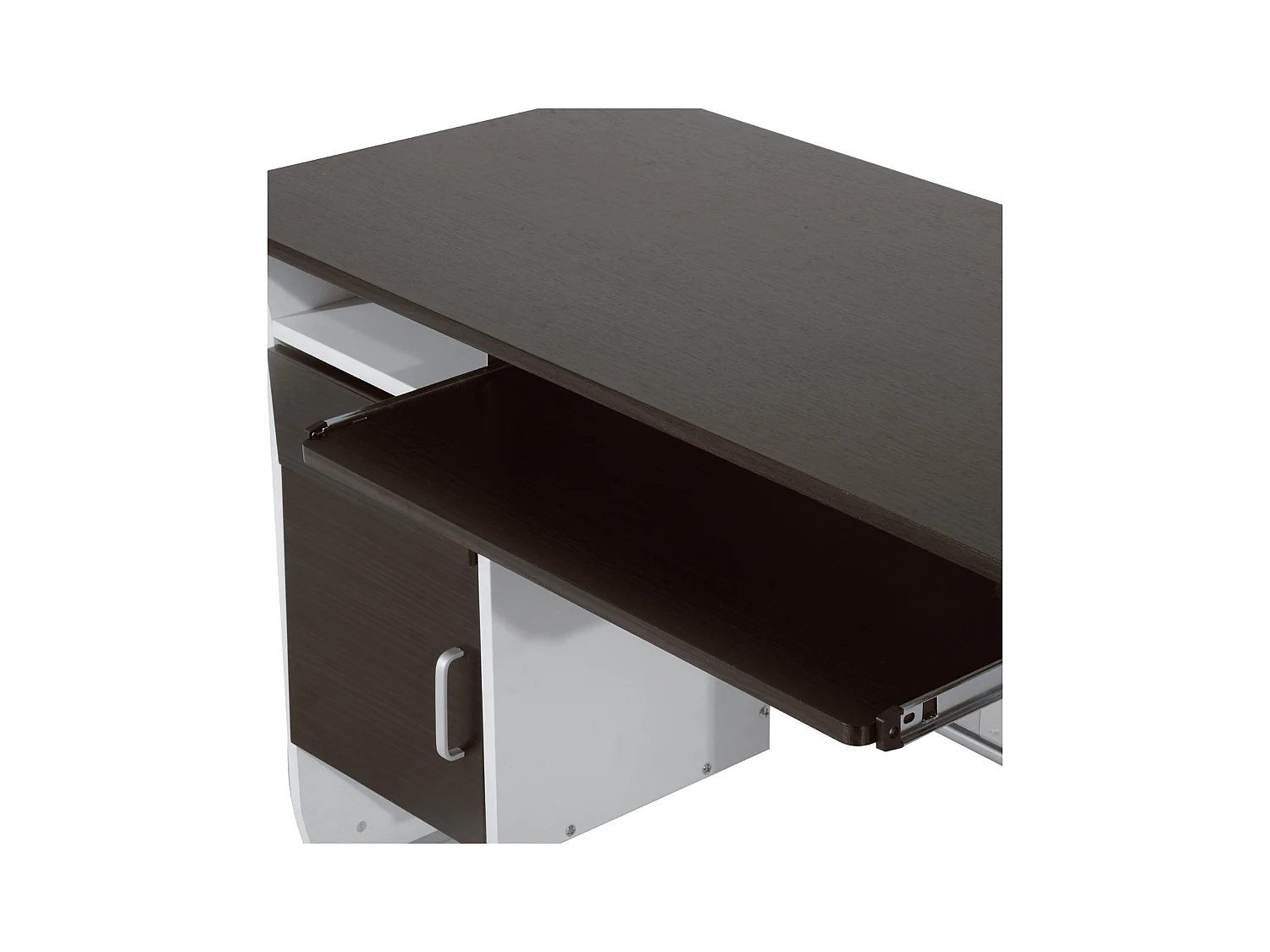 Scrivania per computer porta pc con cassetto in legno 100x52x75 cm