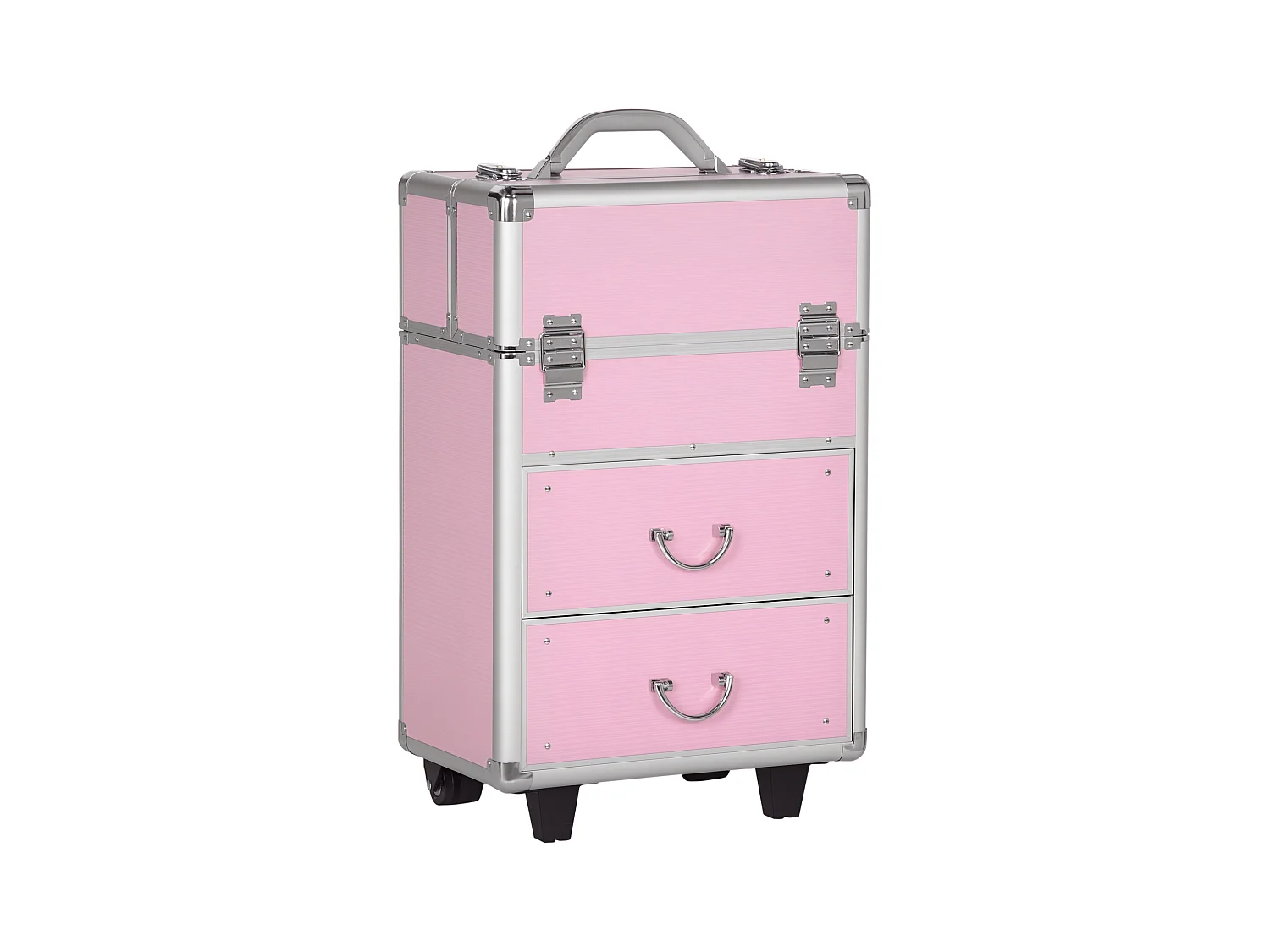 Trolley valigetta trucchi professionale con blocco a 2 chiavi