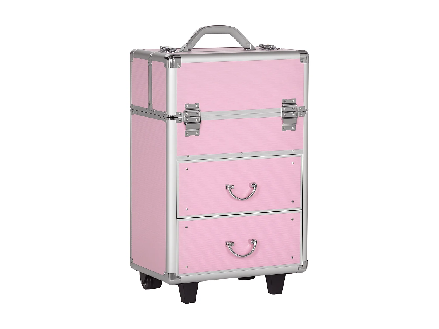 Trolley valigetta trucchi professionale con blocco a 2 chiavi