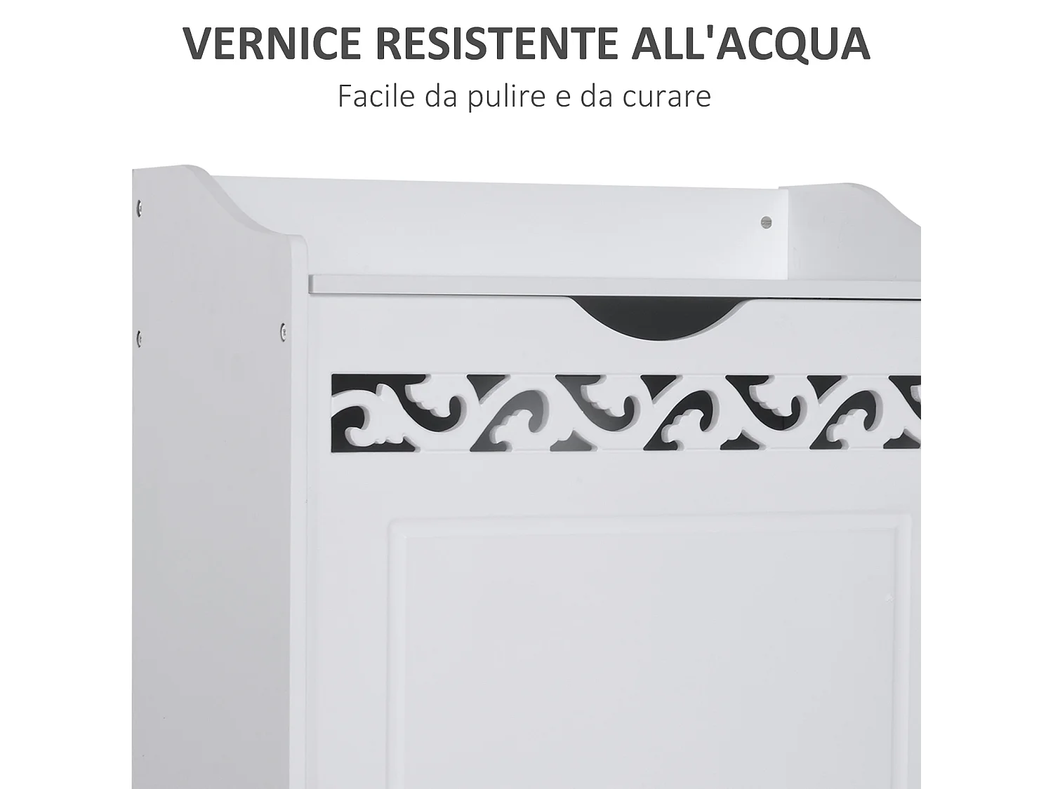 Mobiletto da bagno in legno