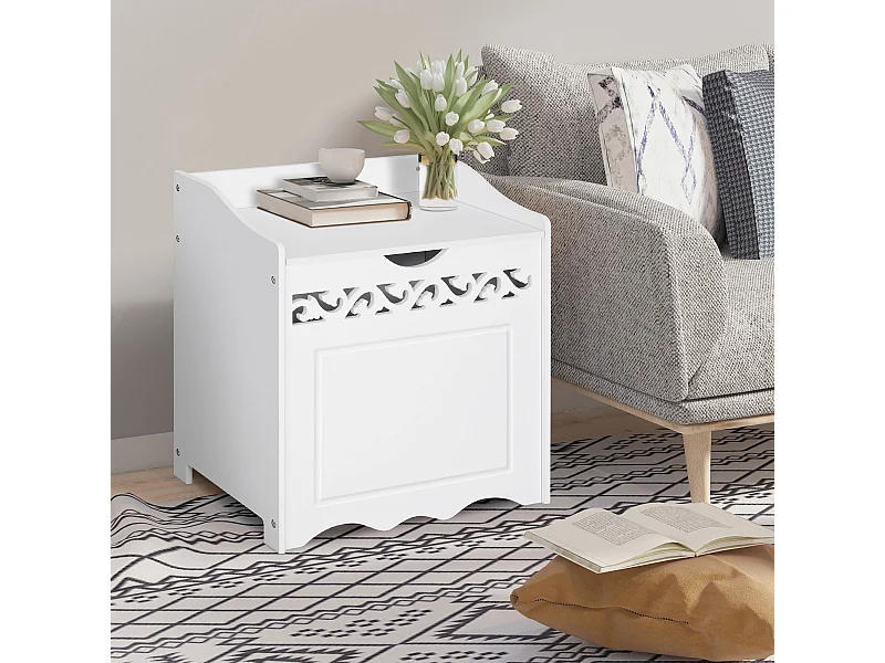 Mobiletto da bagno in legno