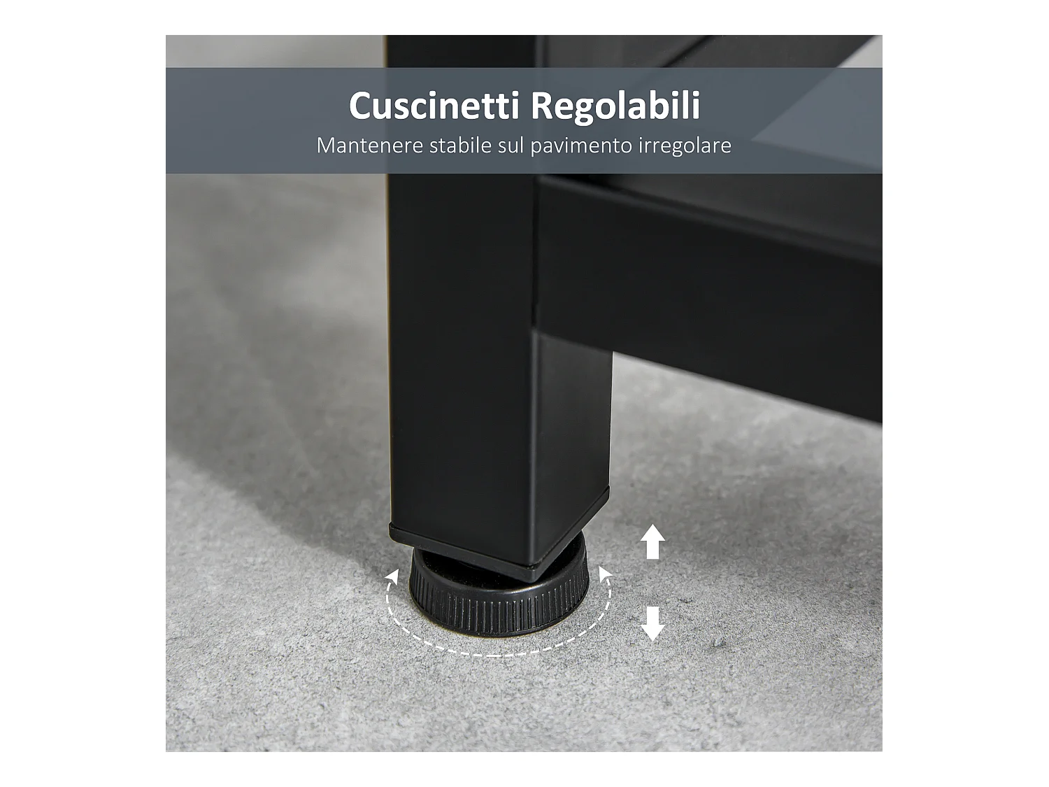 Consolle con cassetti piano d'appoggio metallo bianco