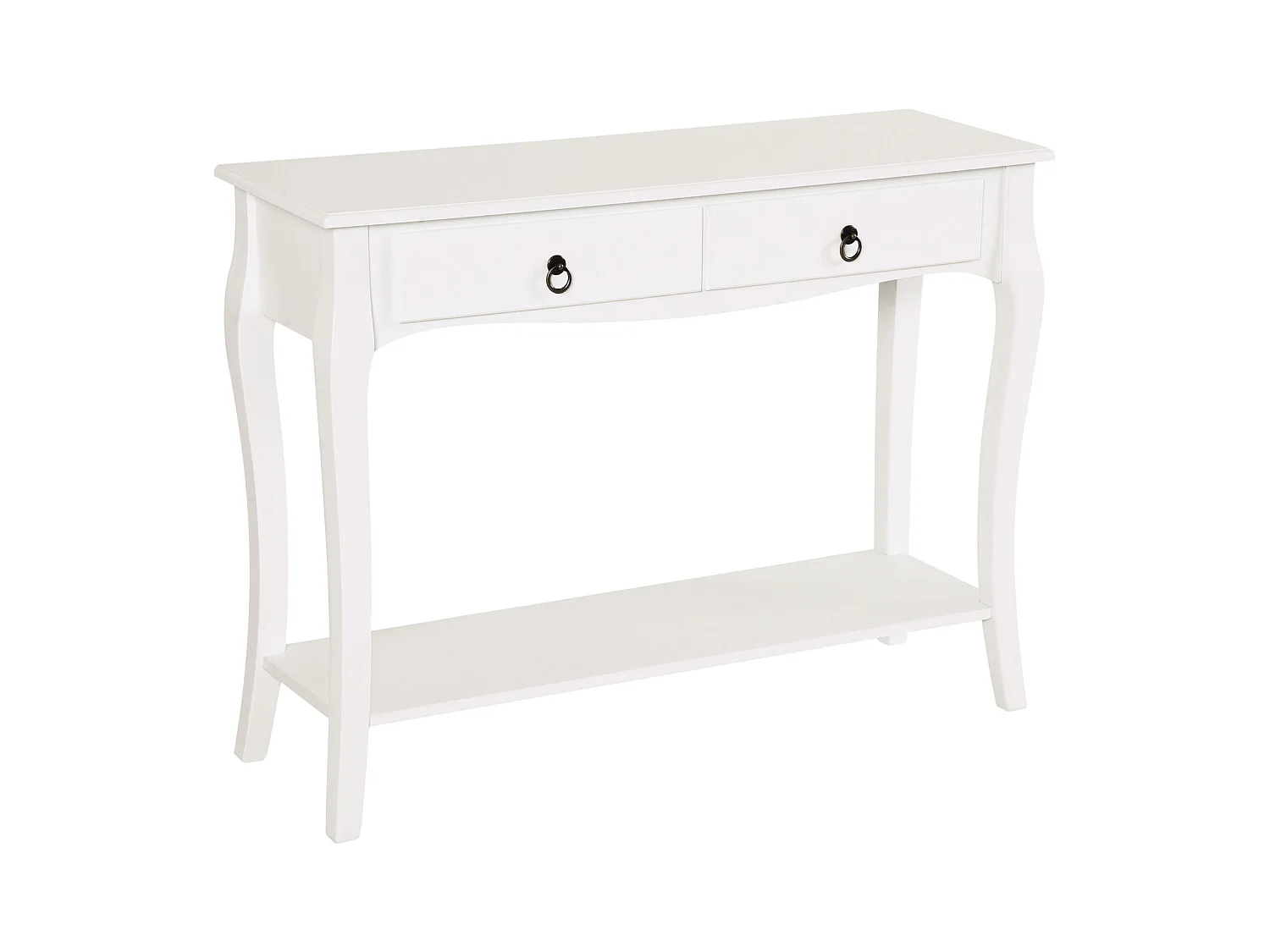 Consolle moderno con 2 cassetti casa bianco