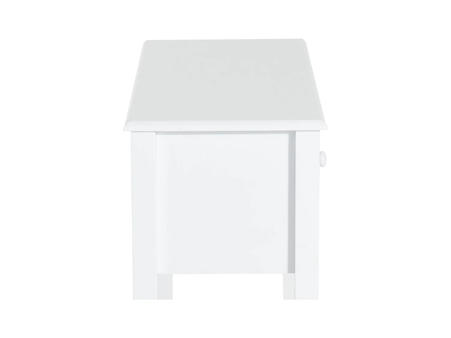 Tavolo consolle moderno con 3 cassetti in mdf 100x32x85 cm bianco