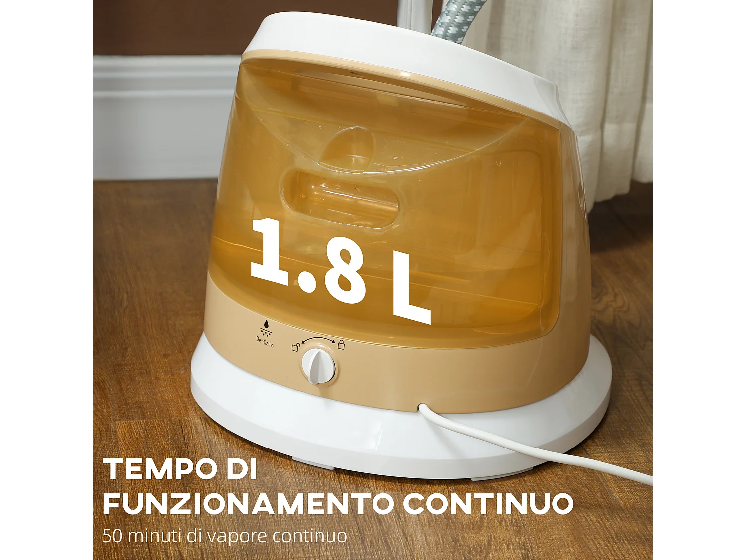 Ferro da stiro verticale a vapore 1800w con accessori inclusi