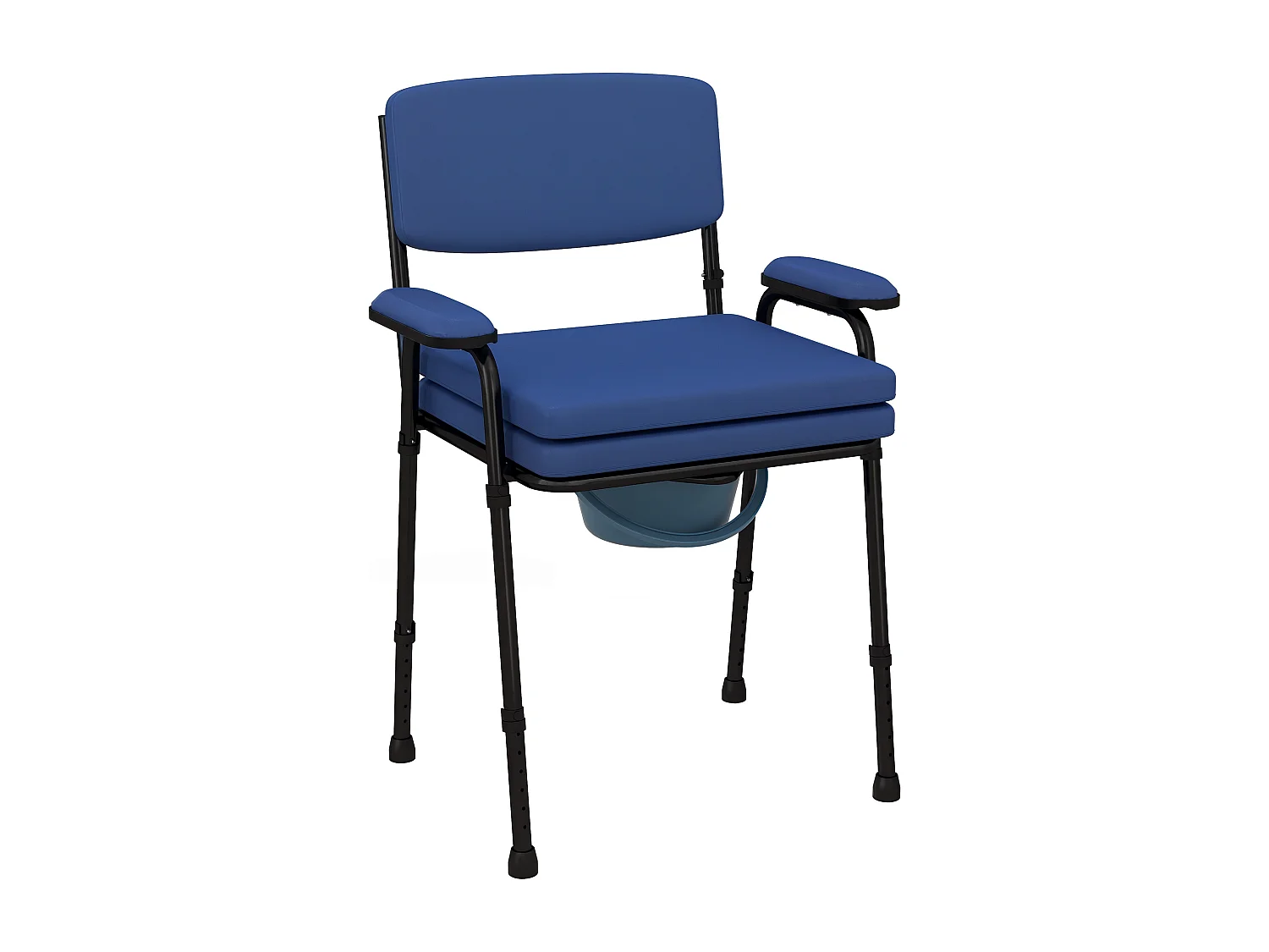 Carrello pulizie con secchio 26 litri con strizzatore e cestini blu