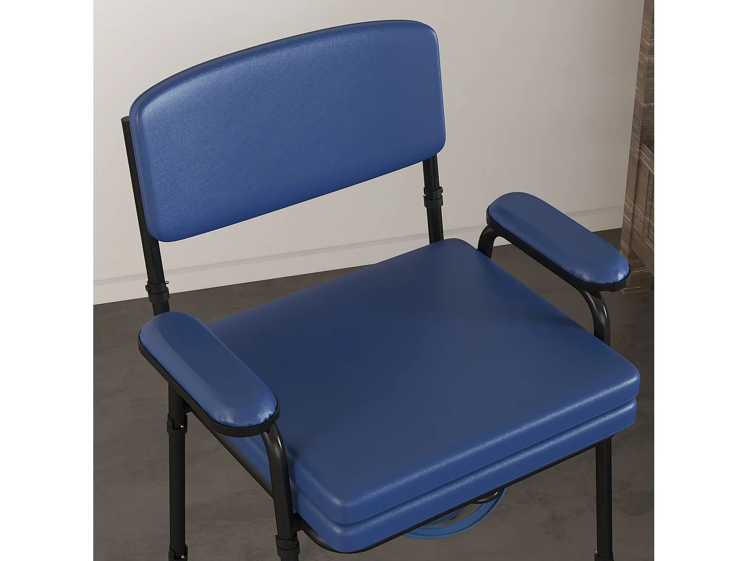 Carrello pulizie con secchio 26 litri con strizzatore e cestini blu