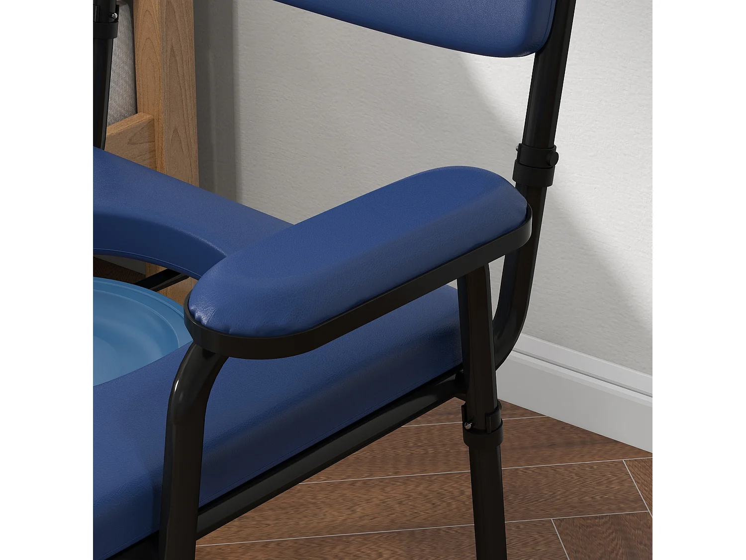 Carrello pulizie con secchio 26 litri con strizzatore e cestini blu