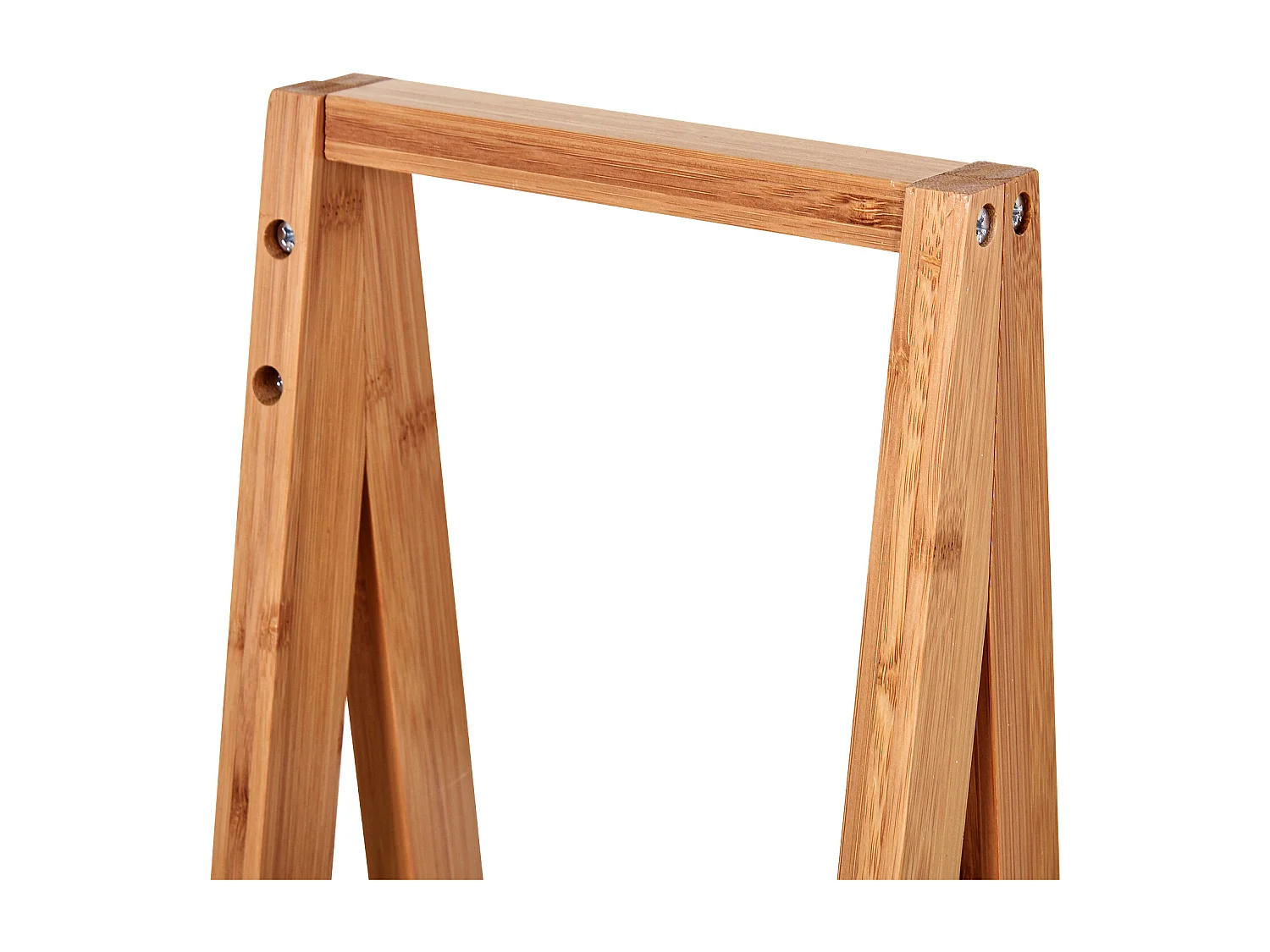 Scaffale bagno a 3 ripiani in mdf e bambù colore legno e grigio